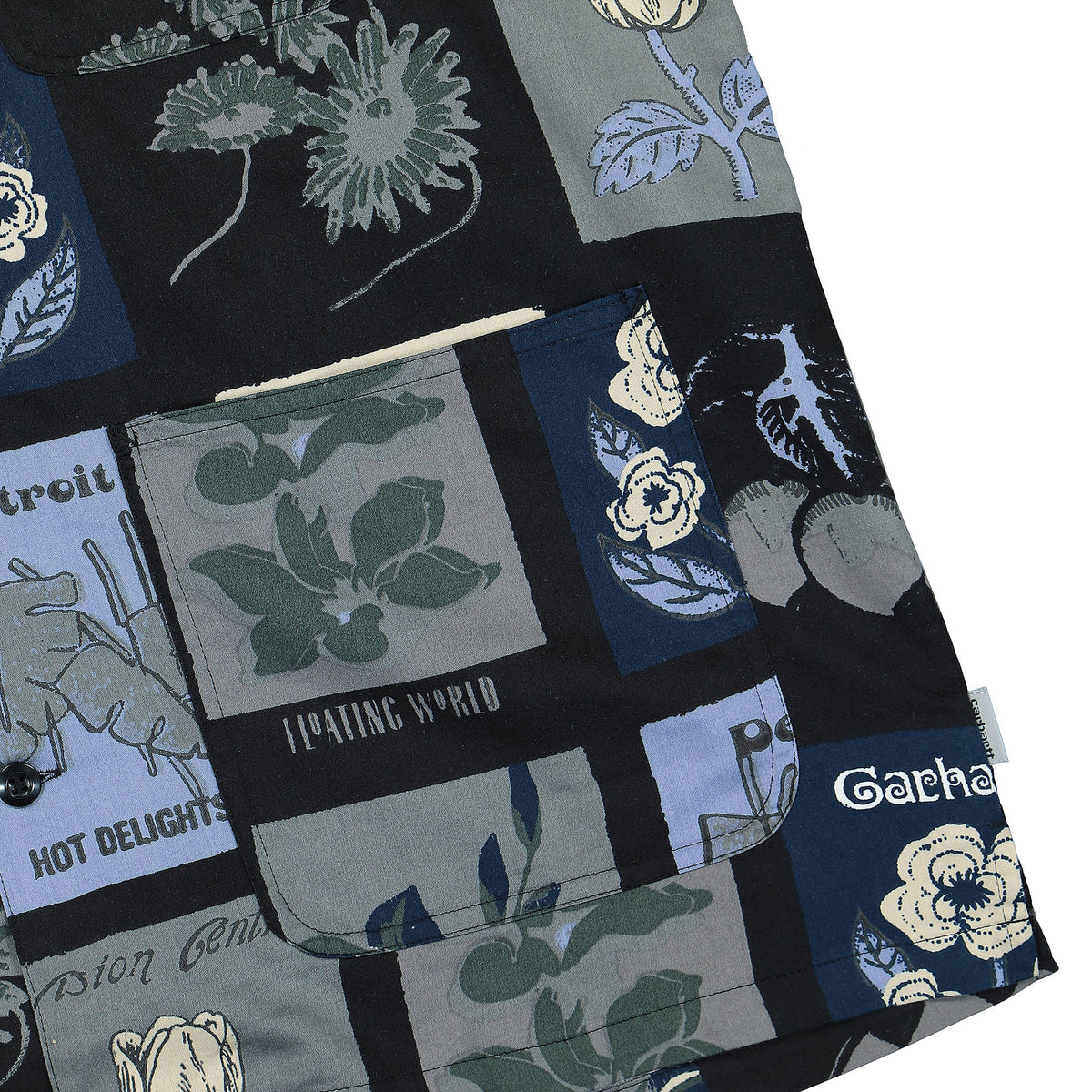 Carhartt WIP S/S Verdant Shirt Verdant Print Black T-Shirts Detailfoto | Overkill