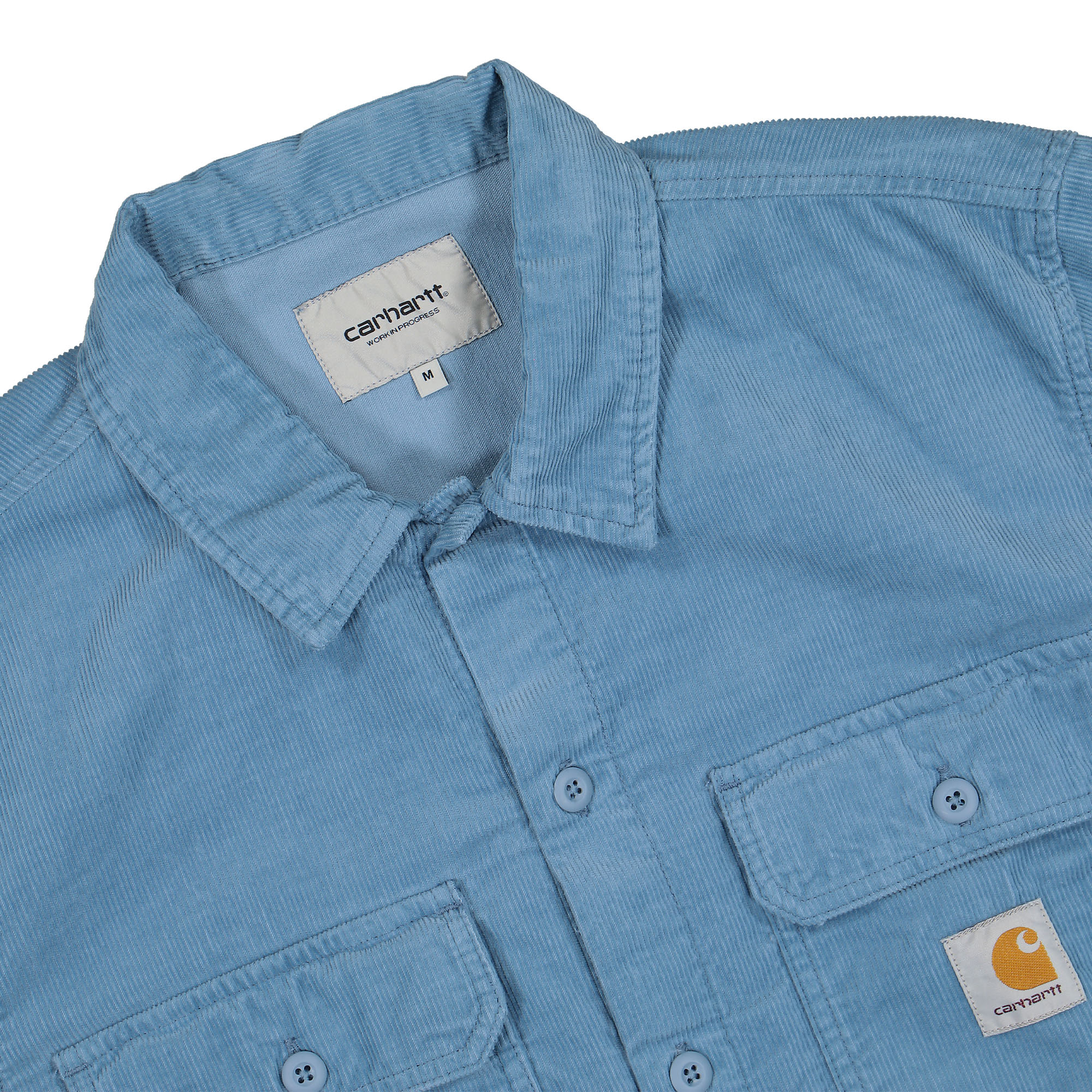 Carhartt WIP Dixon Shirt Jac Icy Water Longsleeves Close-up | Overkill