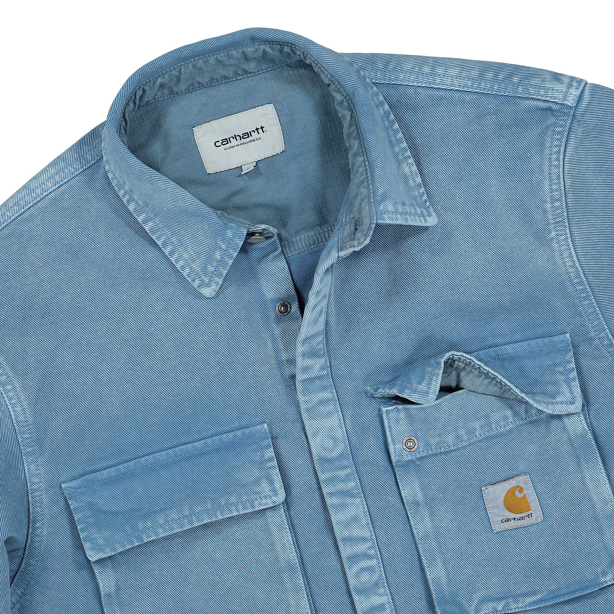 Carhartt WIP Monterey Shirt Jac Icy Water Shirts Close-up | Overkill