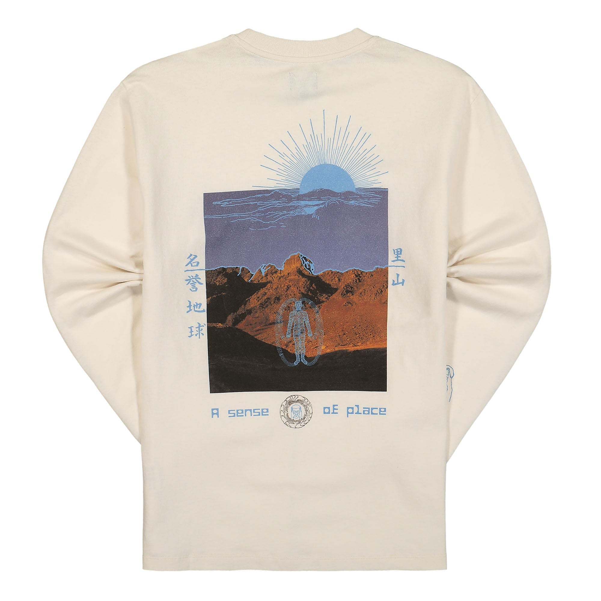 Edwin Satoyama Experience TS LS Single Jersey Whisper White Longsleeves Material | Overkill