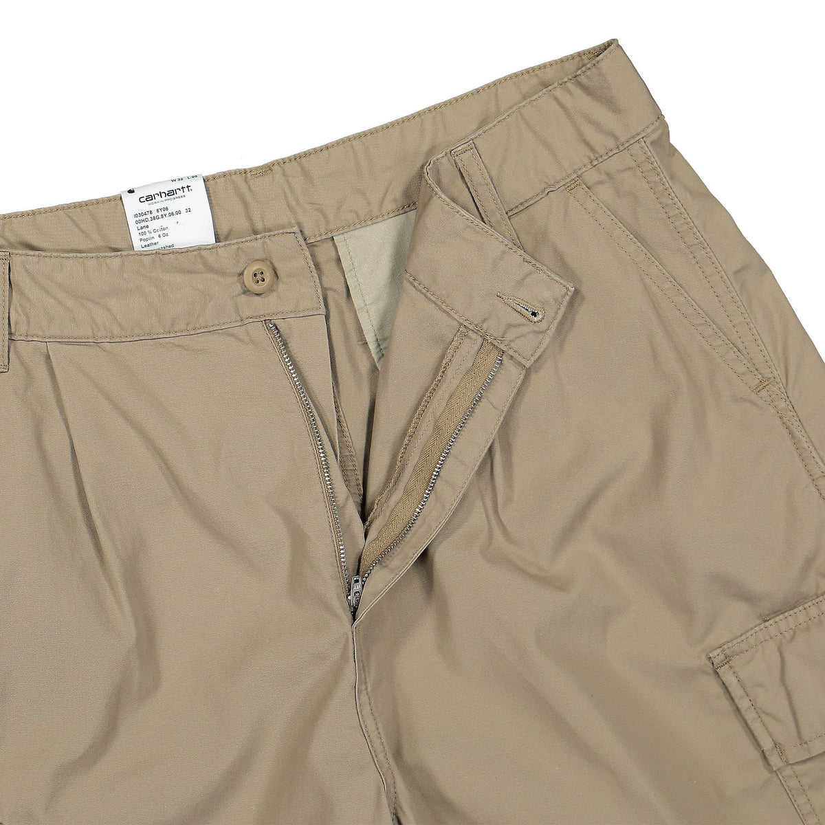 Carhartt WIP Cole Cargo Short Leather Stone Washed Shorts Detailfoto | Overkill