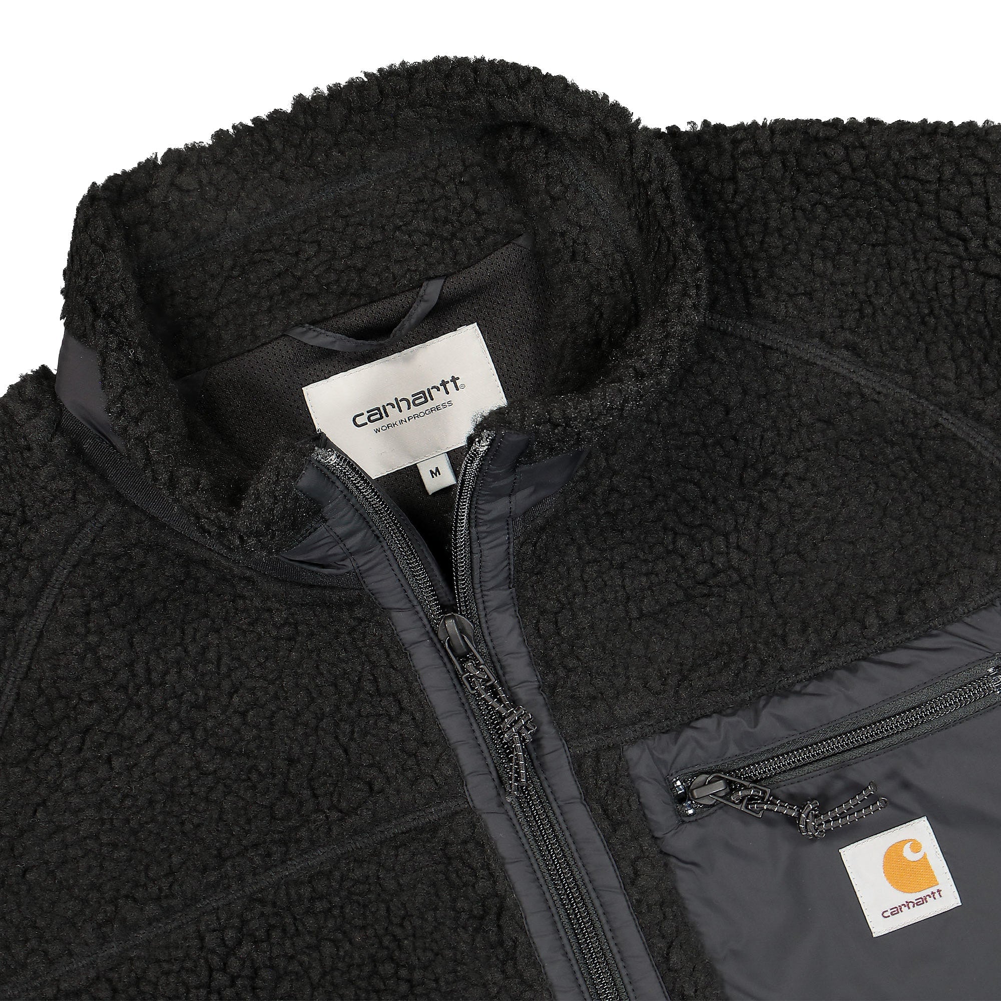 Carhartt WIP Prentis Liner Black Jackets Close-up | Overkill