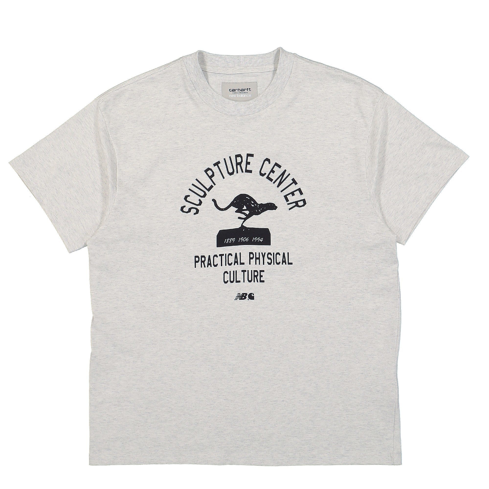 Carhartt WIP New Balance x Carhartt WIP S/S Shirt Ash Heather / Dark Navy T-Shirts I030725.11T.XX.03 | Overkill