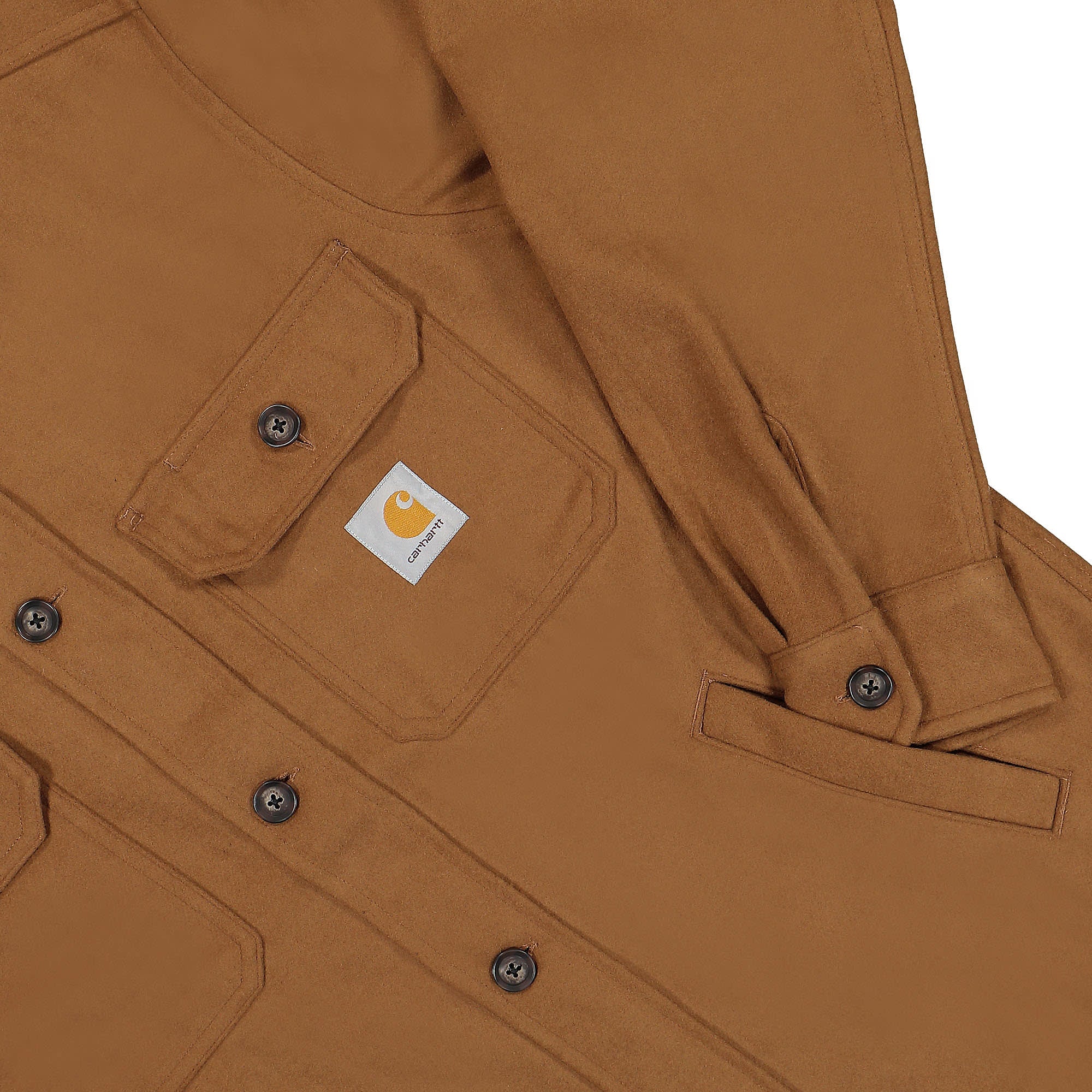 Carhartt WIP Wiston Shirt Jac Hamilton Brown Shirts Detail view 1 | Overkill