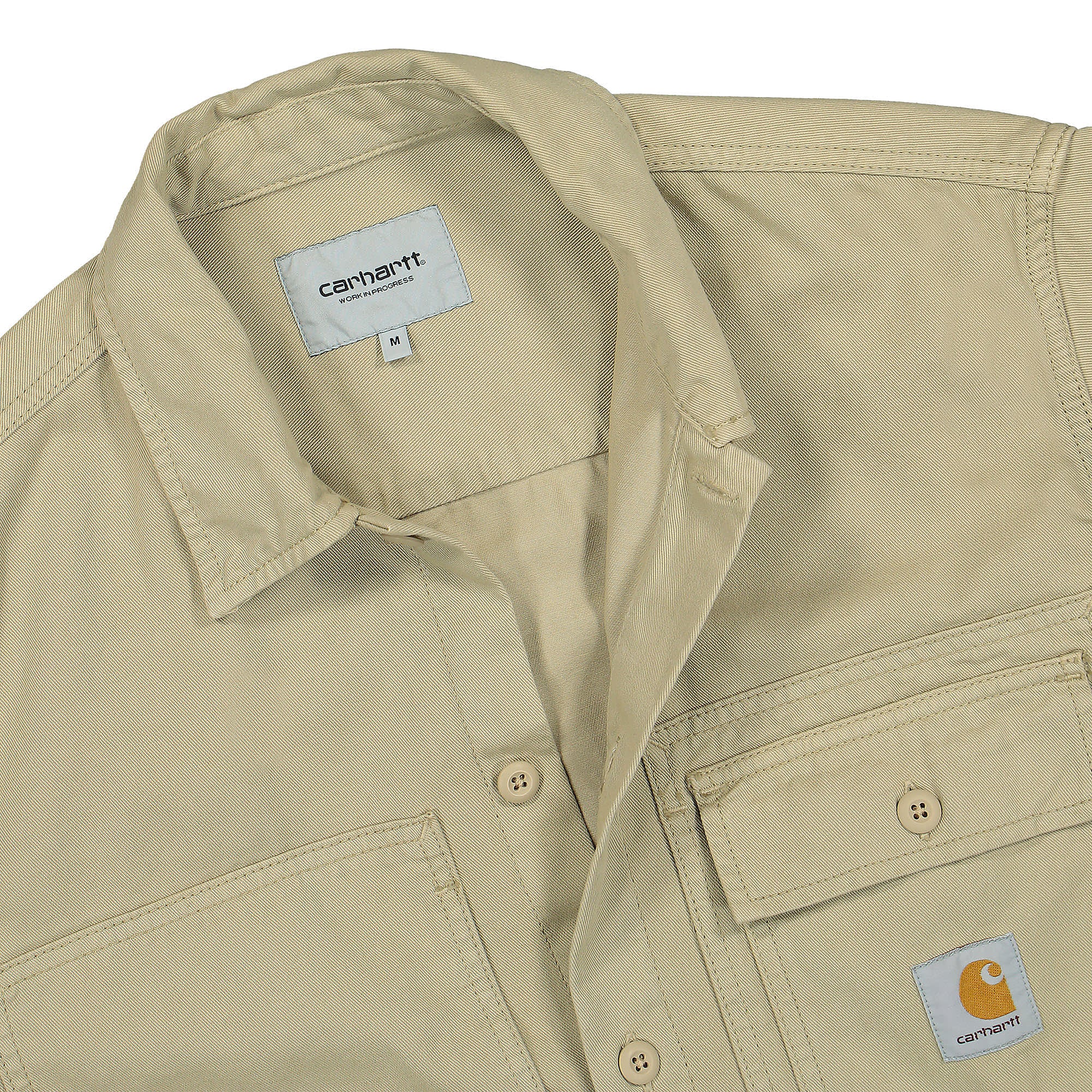 Carhartt WIP L/S Charter Shirt Ammonite Shirts Close-up | Overkill