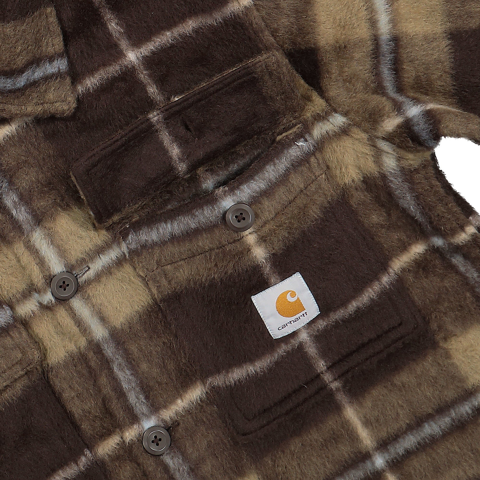 Carhartt WIP Manning Shirt Jac Dark Umber / Leather Shirts Detailfoto | Overkill