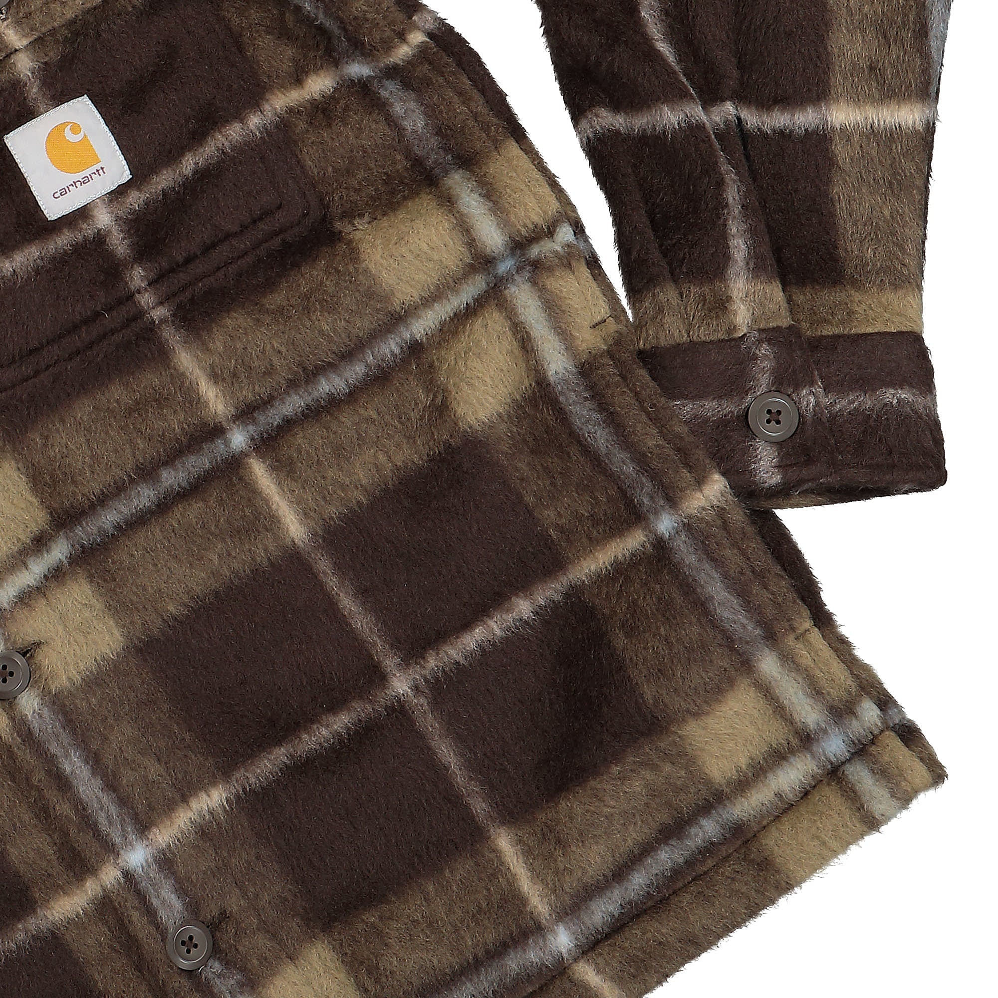 Carhartt WIP Manning Shirt Jac Dark Umber / Leather Shirts Detail view 1 | Overkill