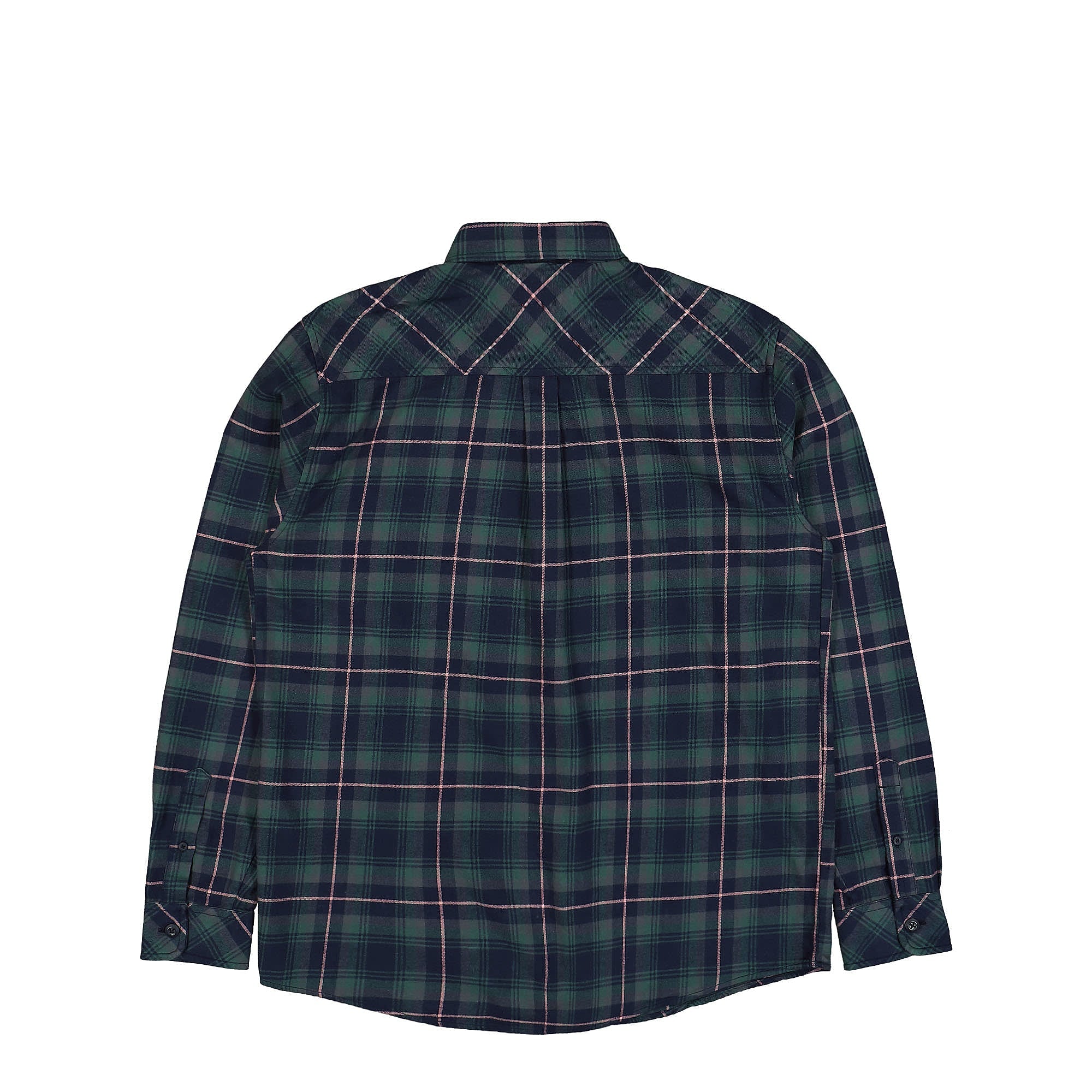 Carhartt WIP L/S Lermond Shirt Lermond check Juniper / Dark Navy Longsleeves Material | Overkill