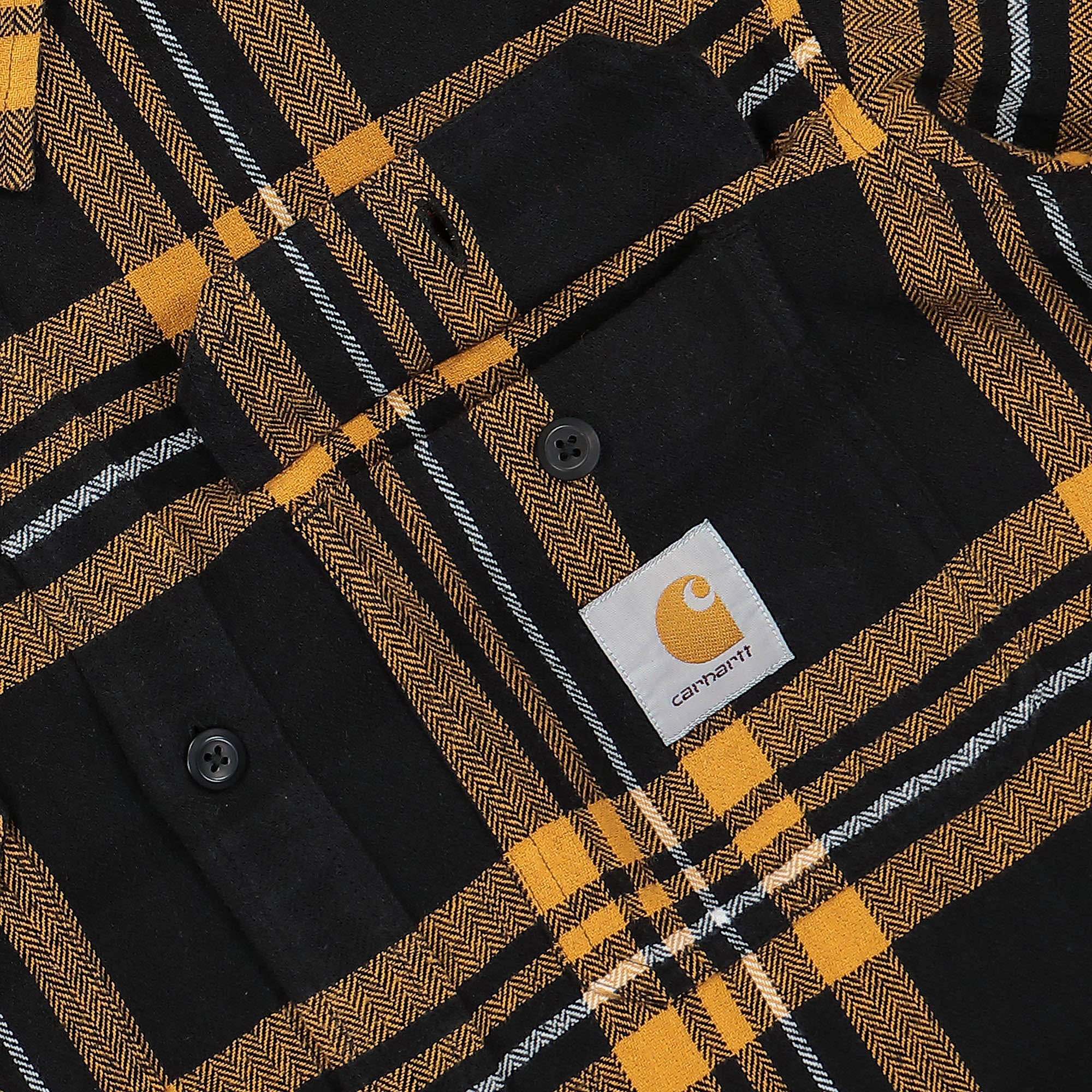 Carhartt WIP L/S Wallace Shirt Wallace Check Black Shirts Detailfoto | Overkill