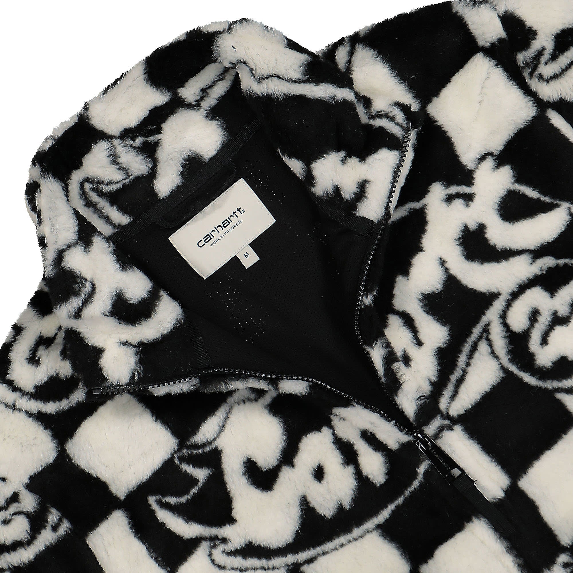 Carhartt WIP W Plains Liner Joyride Jacquard Black / Wax Jackets Close-up | Overkill