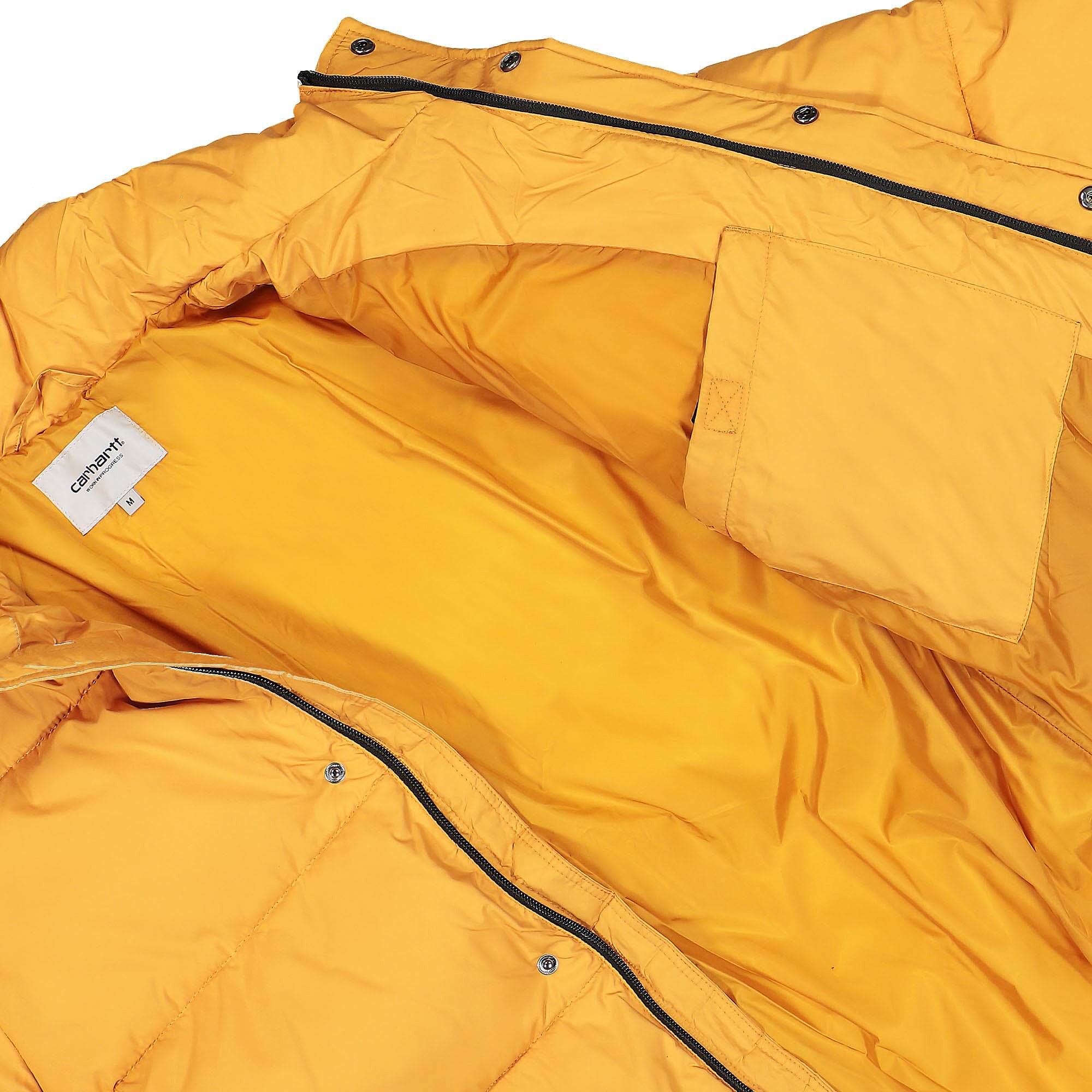 Carhartt WIP Doville Jacket Ochre / Ochre Puffer Jackets Detail view 1 | Overkill