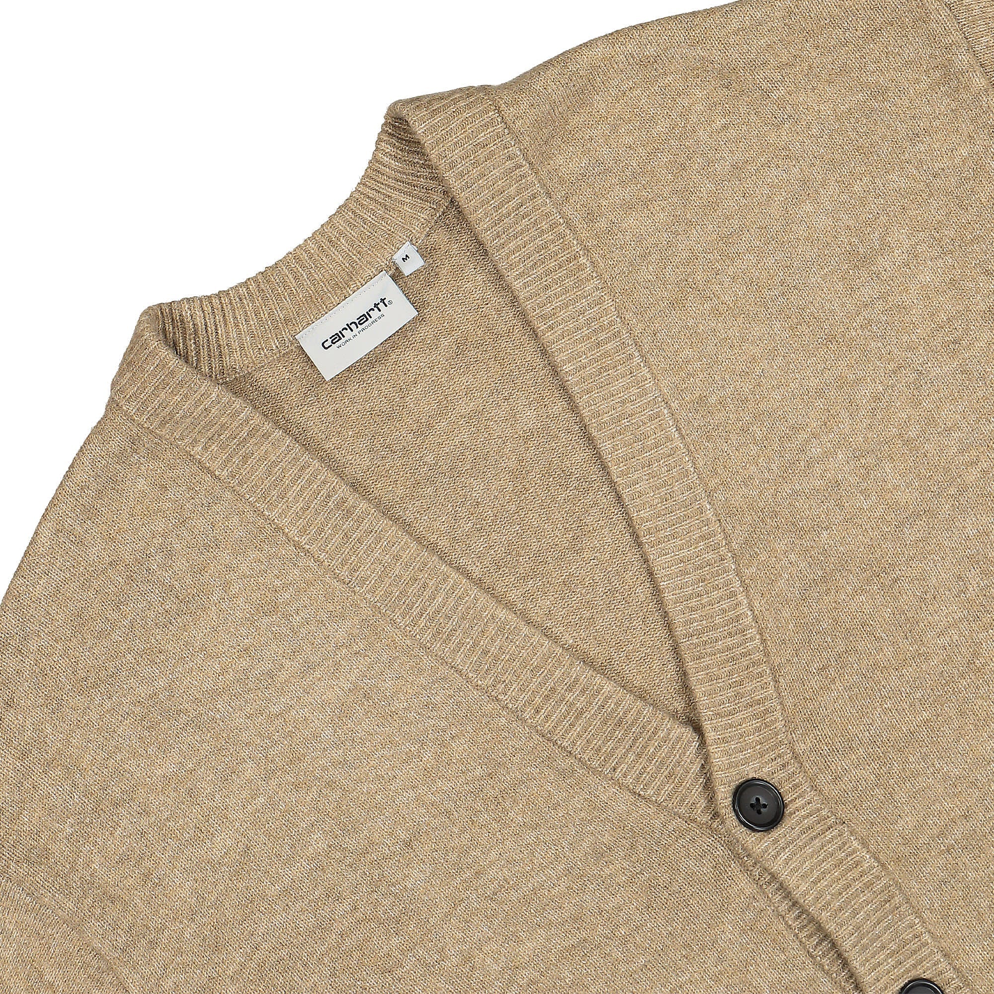 Carhartt WIP Albion Cardigan Jasper Heather Cardigans Close-up | Overkill