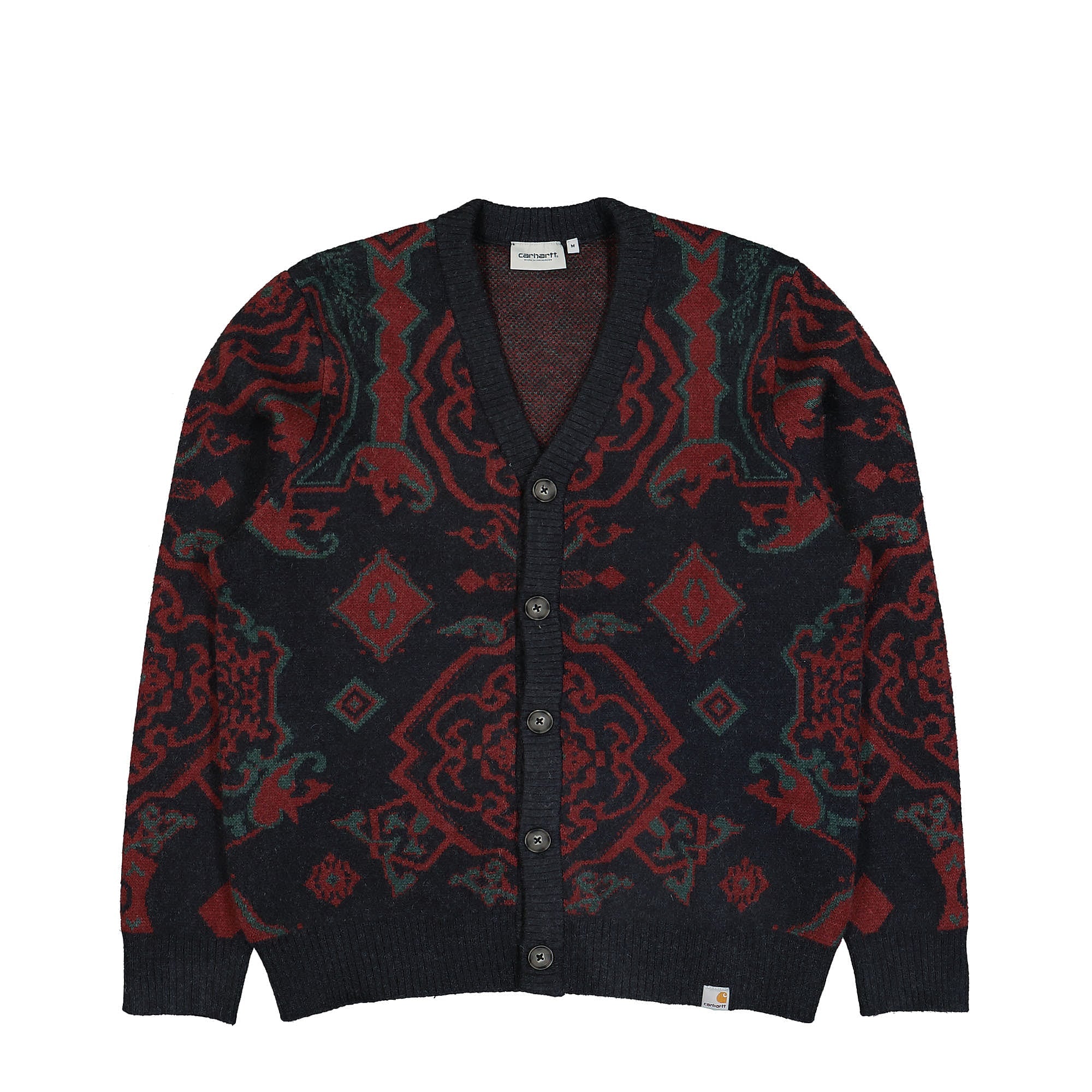Carhartt WIP Verse Cardigan Verse Jacquard Dark Navy Cardigans I030849.17P.XX.03 | Overkill