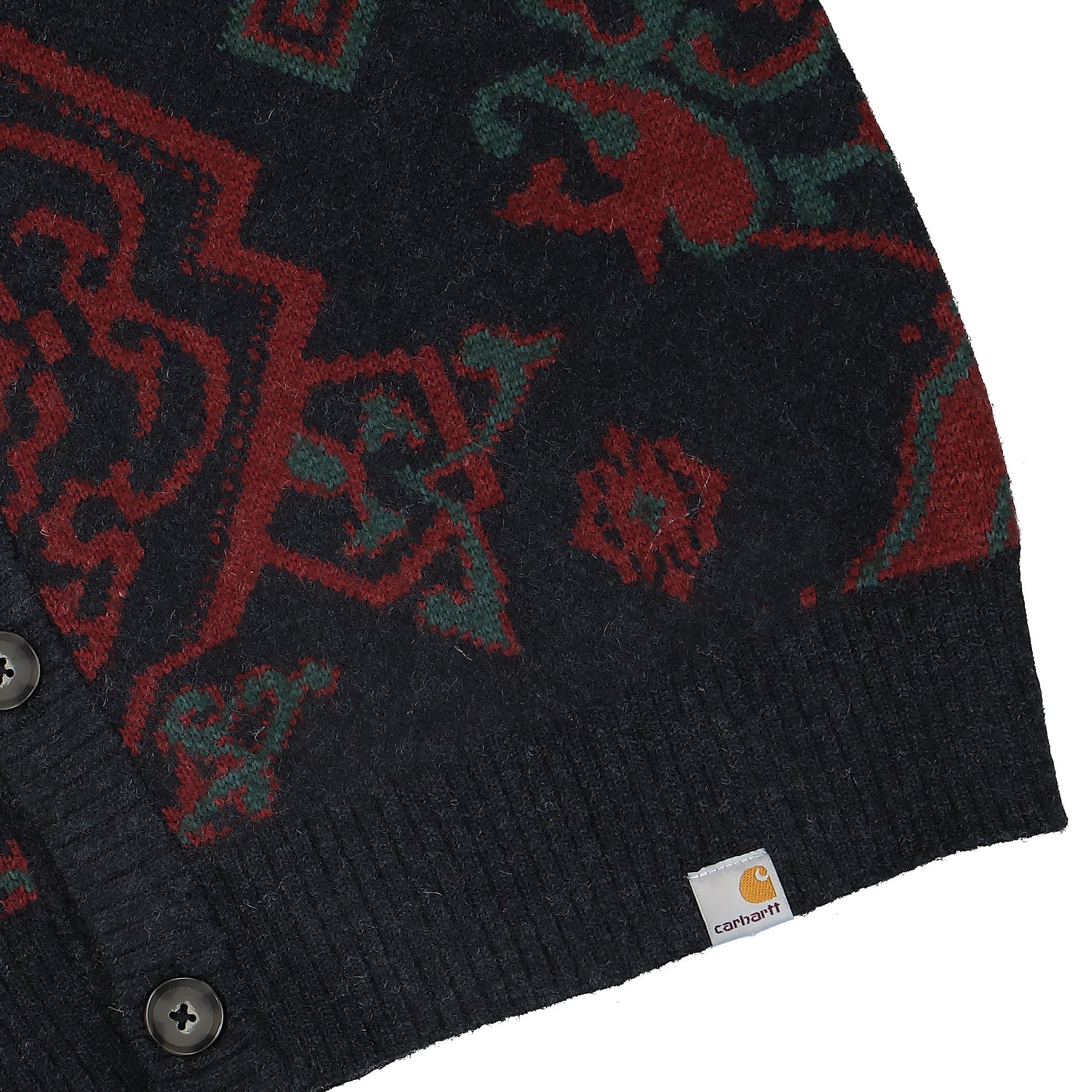 Carhartt WIP Verse Cardigan Verse Jacquard Dark Navy Cardigans Detailfoto | Overkill