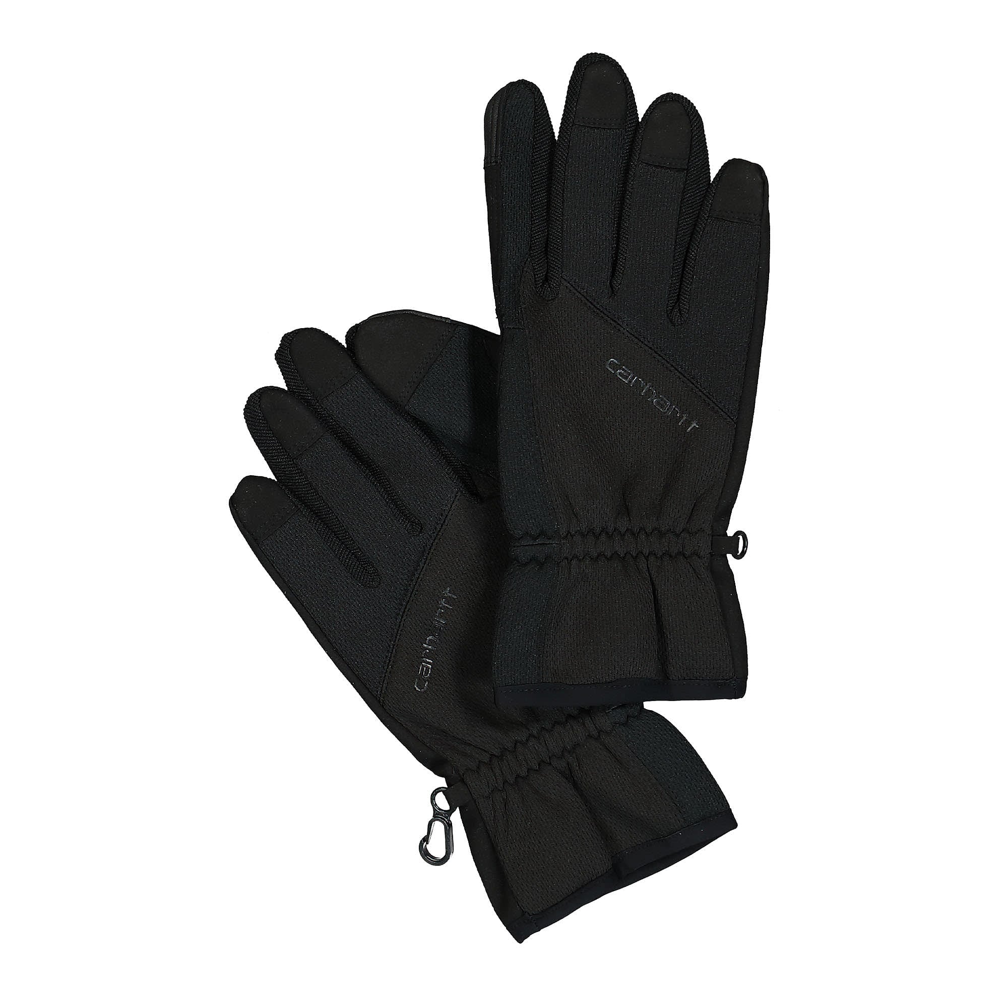 Carhartt WIP Derek Gloves Black Gloves Close-up | Overkill