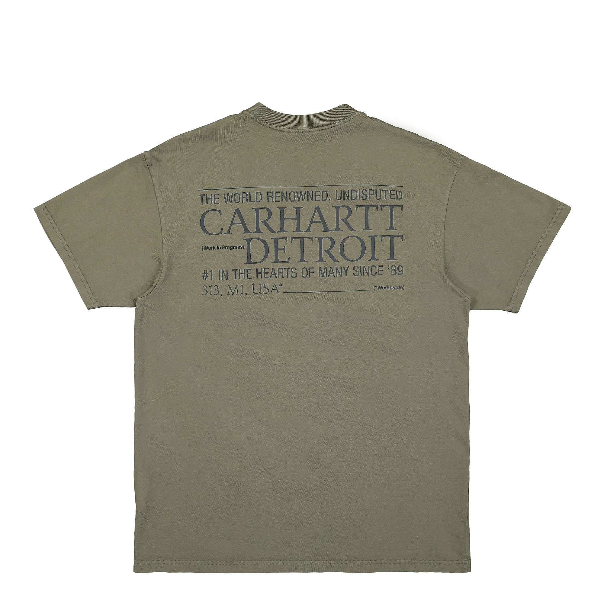 Carhartt WIP S/S Undisputed T-Shirt Seaweed / Soot T-Shirts Close-up | Overkill