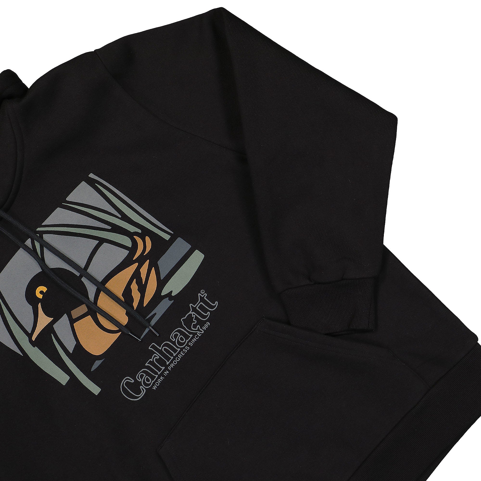 Carhartt WIP Hooded Duck Pond Sweat Black Hoodies Detailfoto | Overkill