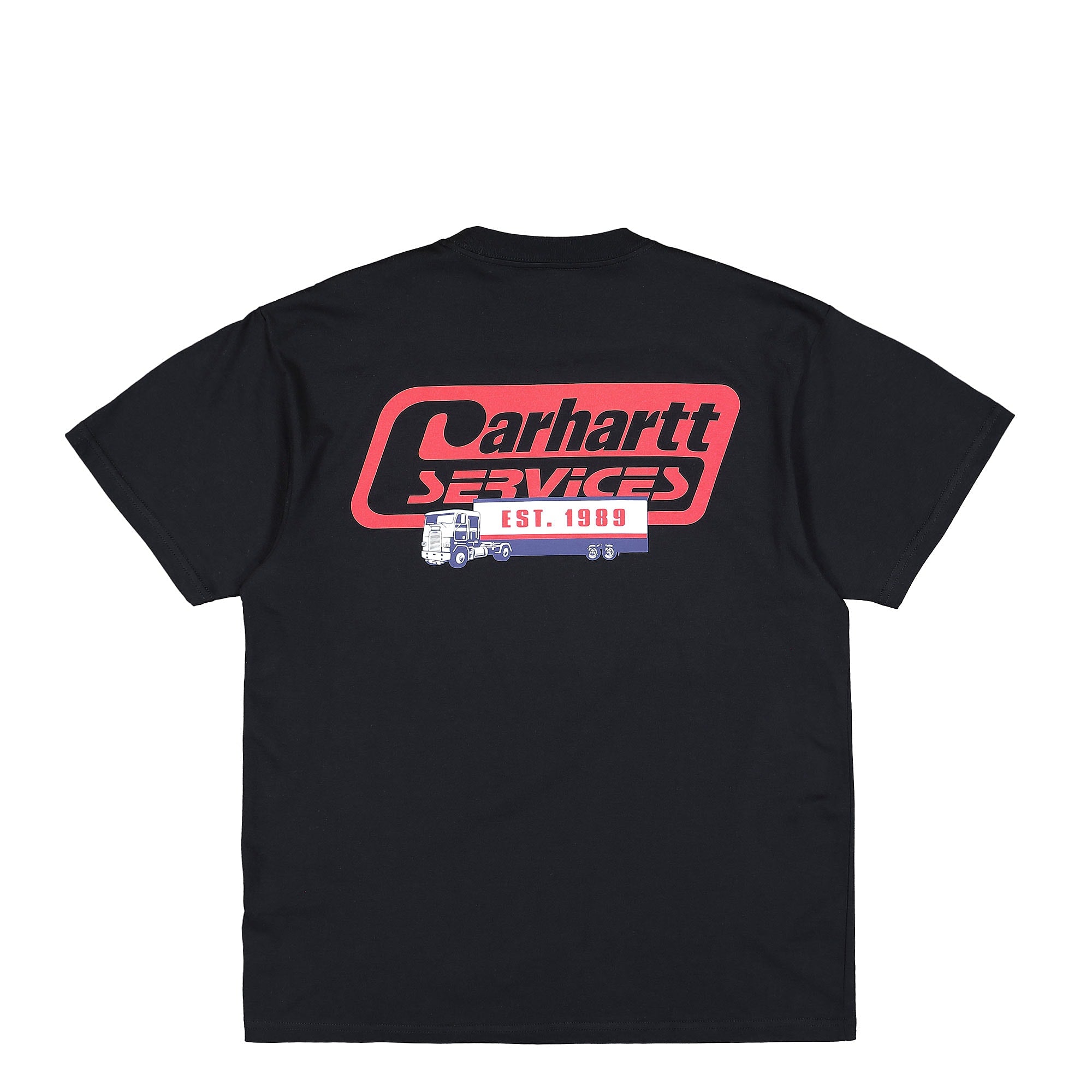 Carhartt WIP S/S Freight Services T-Shirt Dark Navy T-Shirts Close-up | Overkill