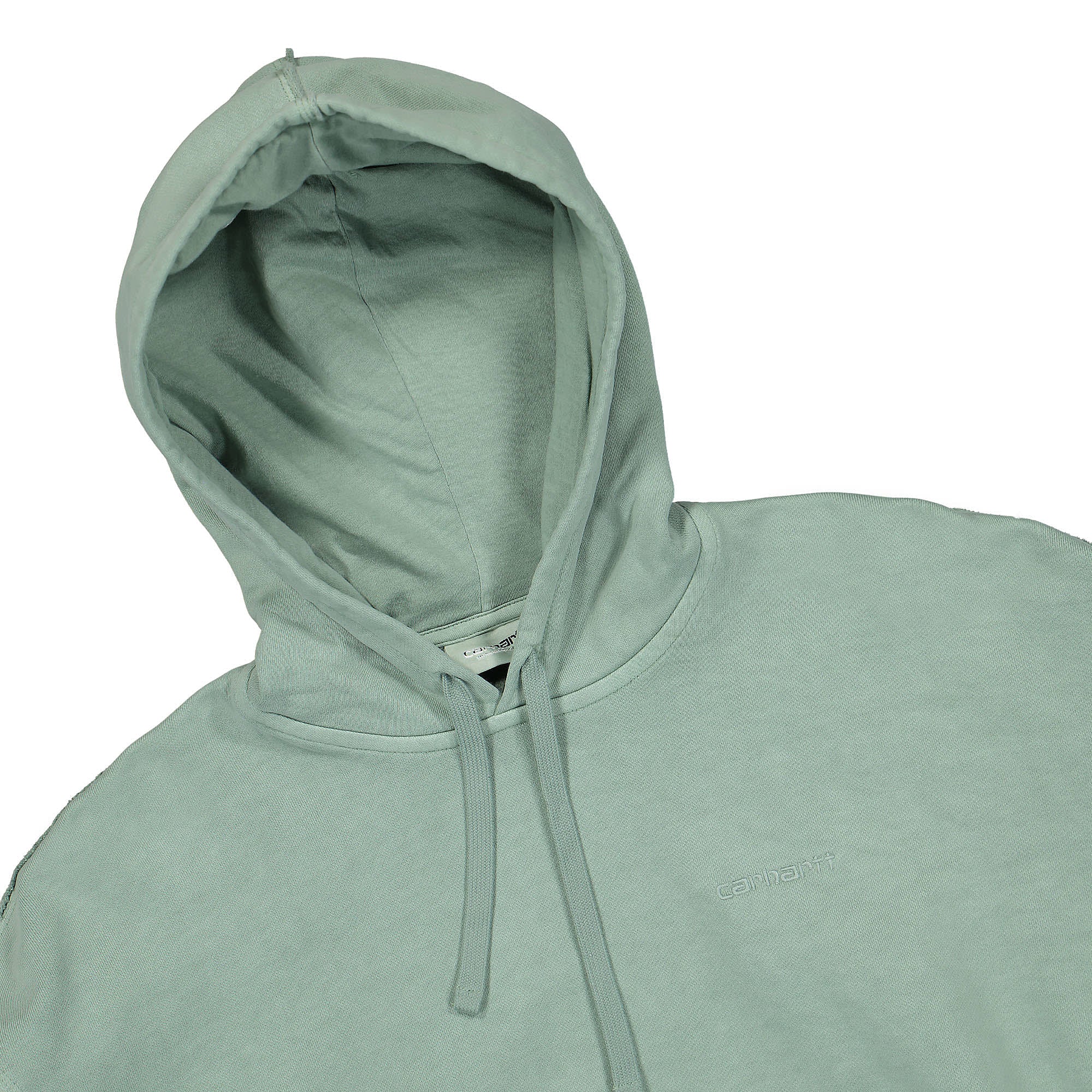 Carhartt WIP W Hooded Marfa Sweat Misty Sage Hoodies Close-up | Overkill
