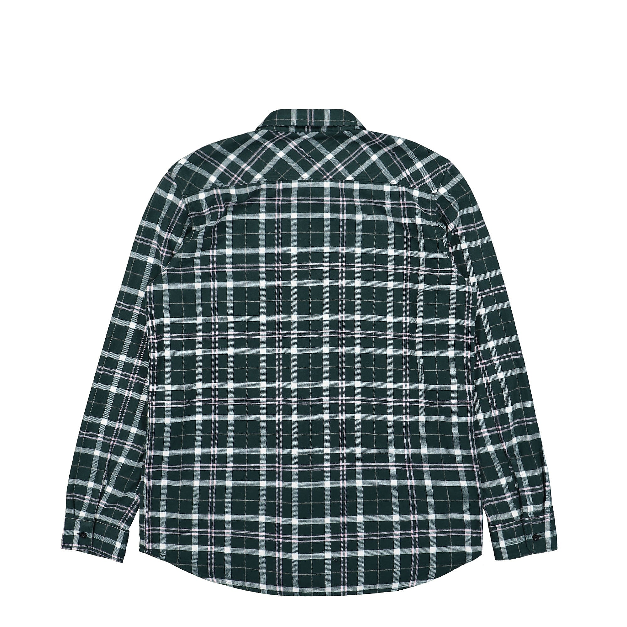 Edwin Labour LS Shirt Pine Grove / Pink Garment Washed Shirts Material | Overkill