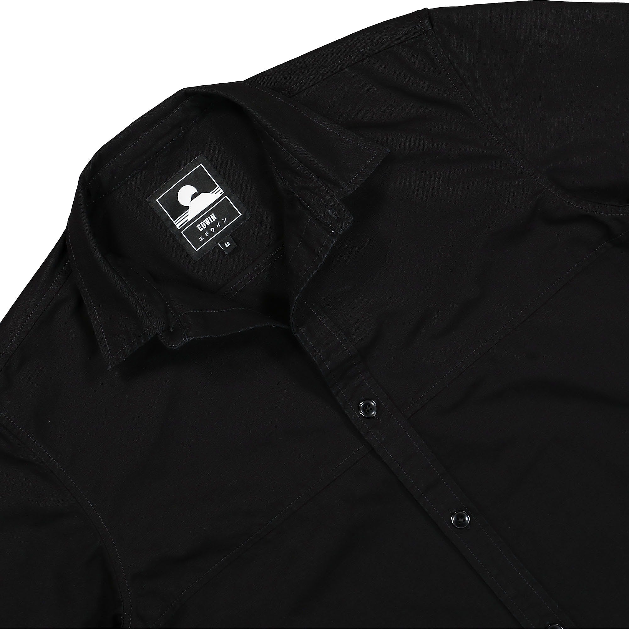 Edwin Palm LS Shirt Black Shirts Close-up | Overkill