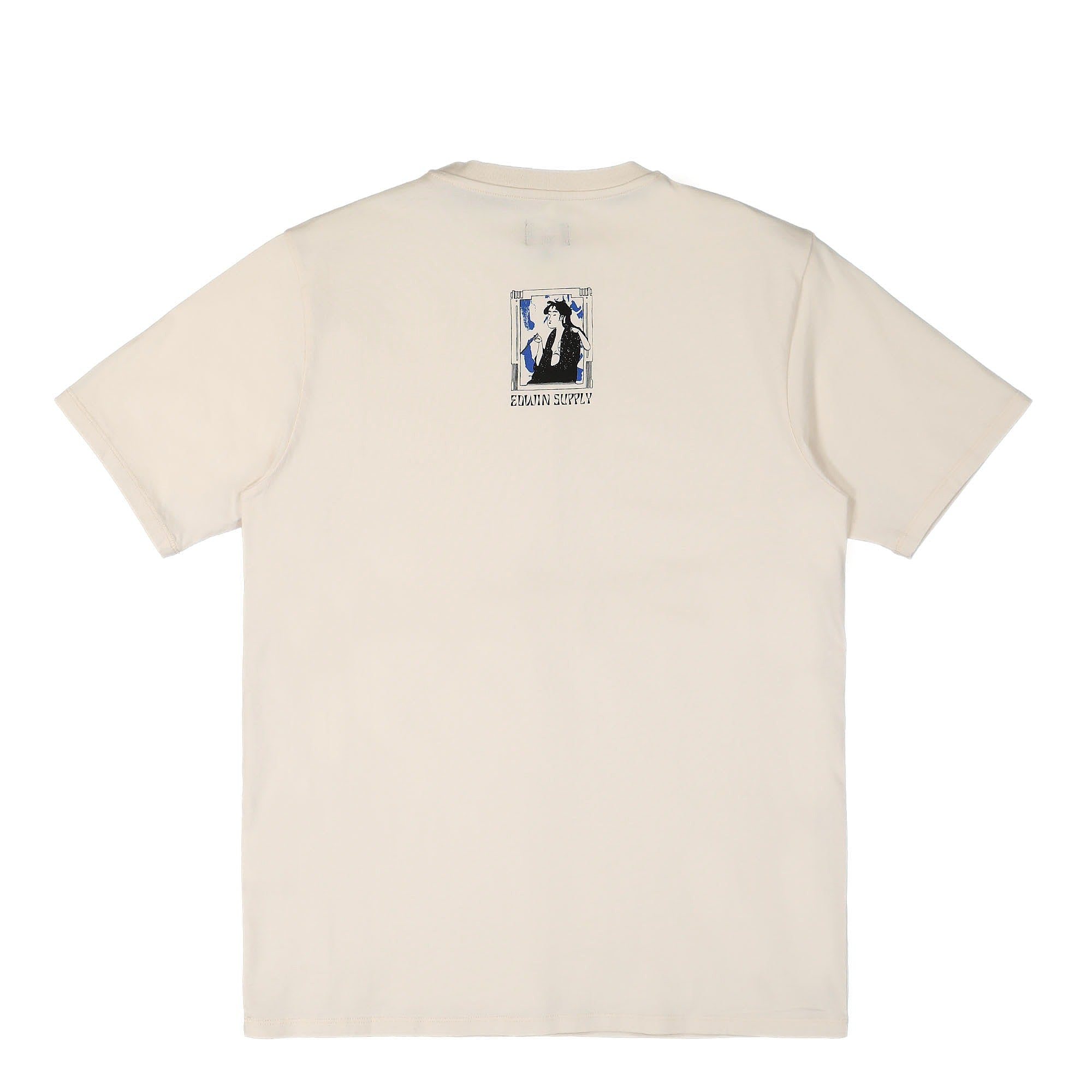 Edwin Serene Fuji I TS Single Jersey Whisper White T-Shirts Close-up | Overkill