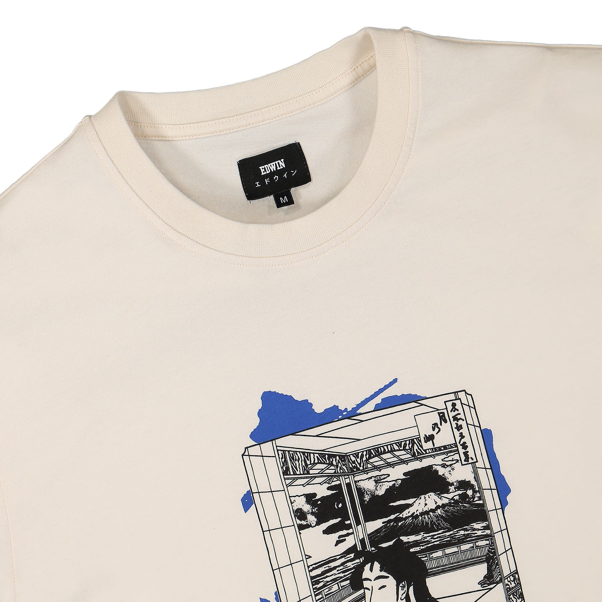 Edwin Serene Fuji I TS Single Jersey Whisper White T-Shirts Material | Overkill