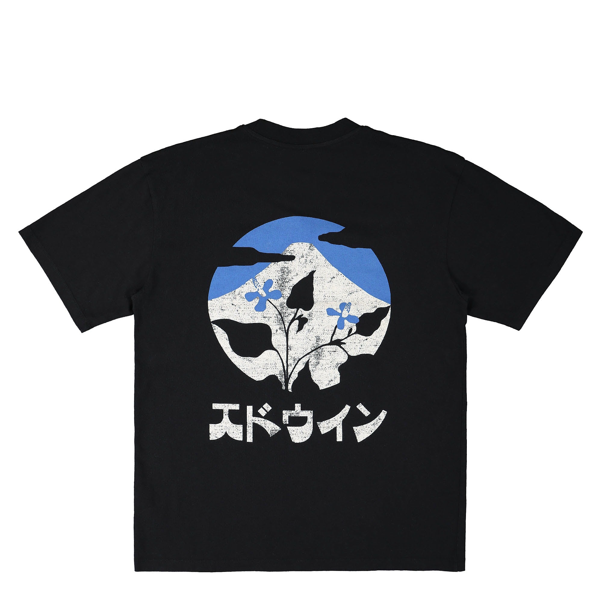 Edwin Fuji No Hana TS Single Jersey Black T-Shirts Material | Overkill