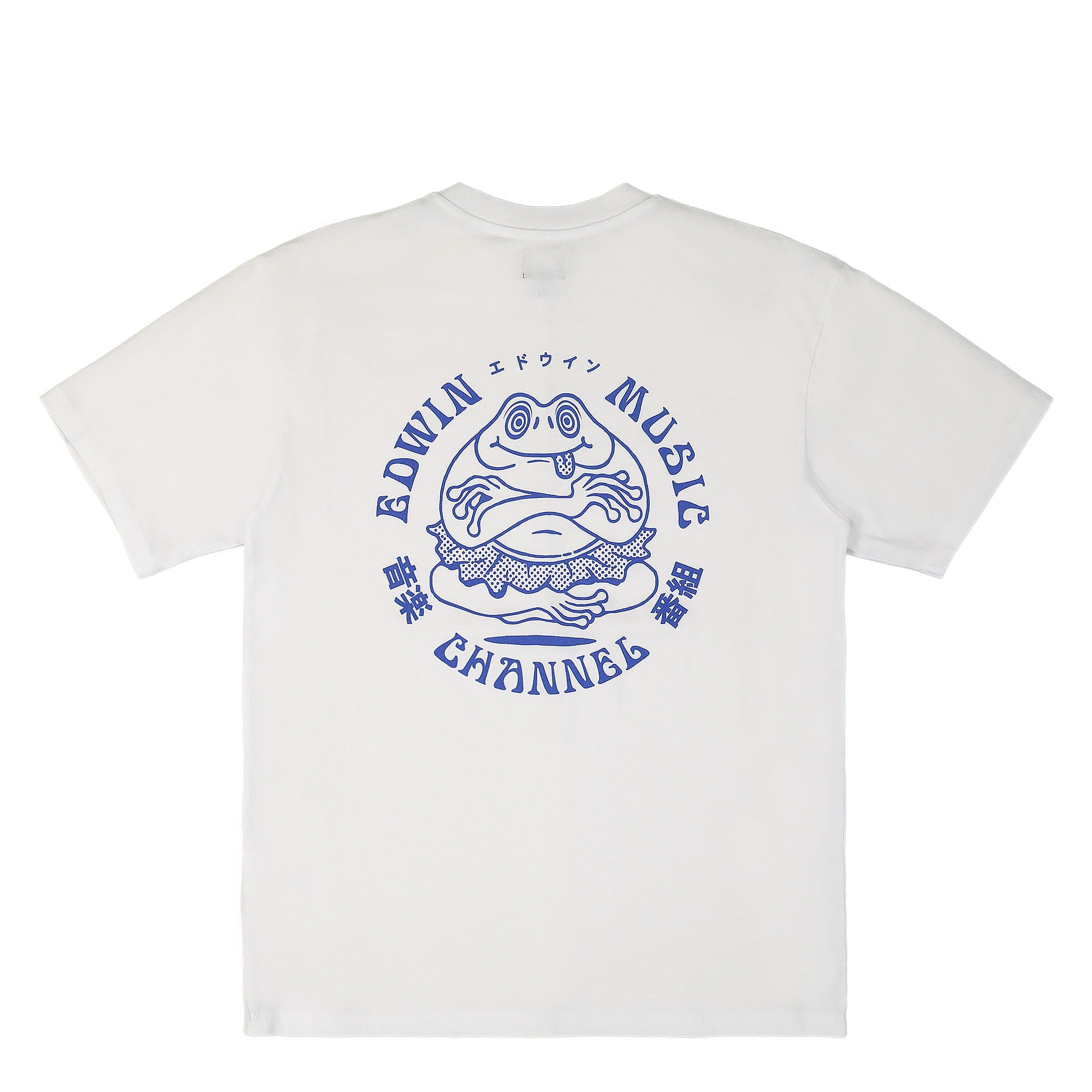 Edwin Music Channel T-Shirt White T-Shirts Close-up | Overkill