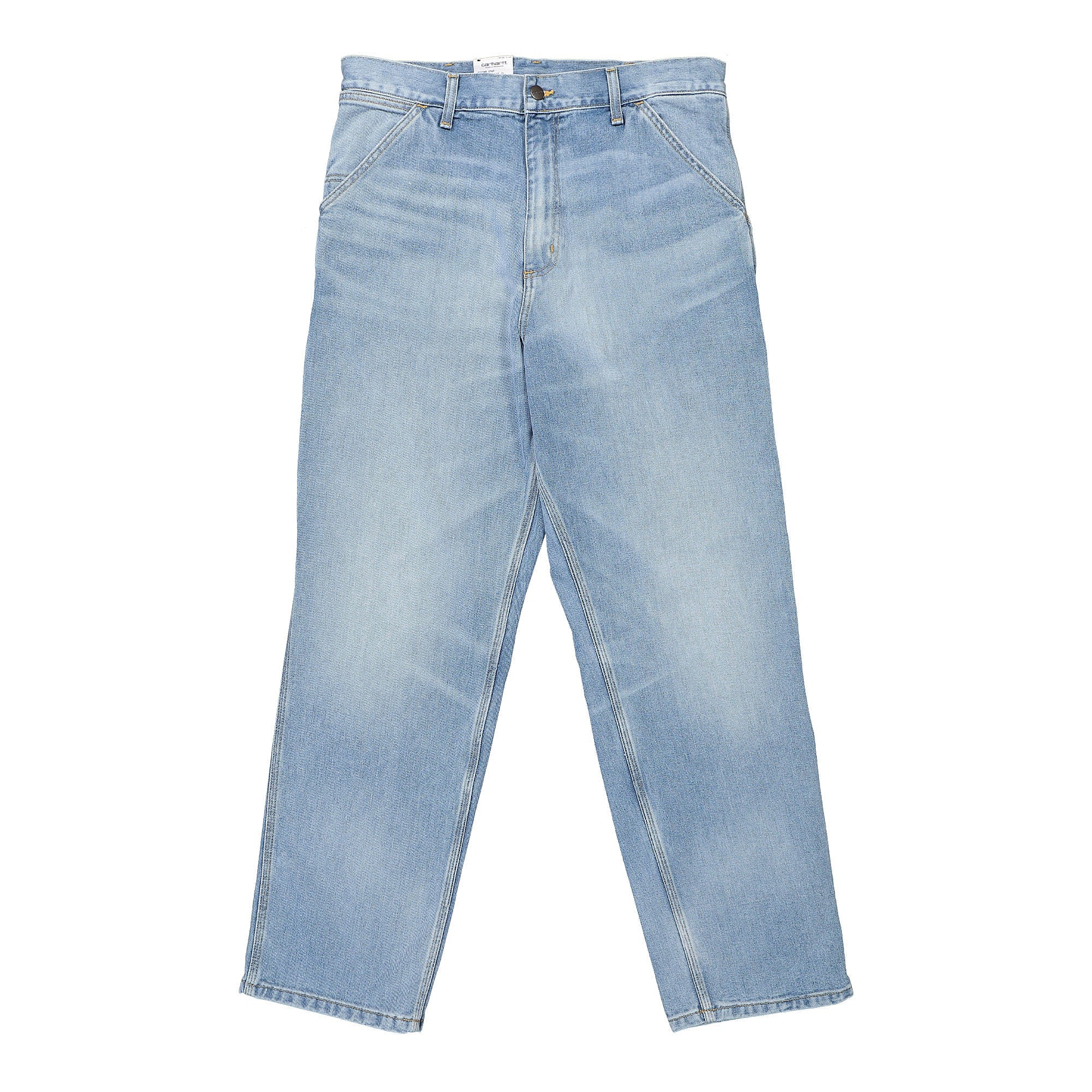 Carhartt WIP Single Knee Pant Blue Light Used Wash Sweat & Track Pants I031245.01.WI.32 | Overkill