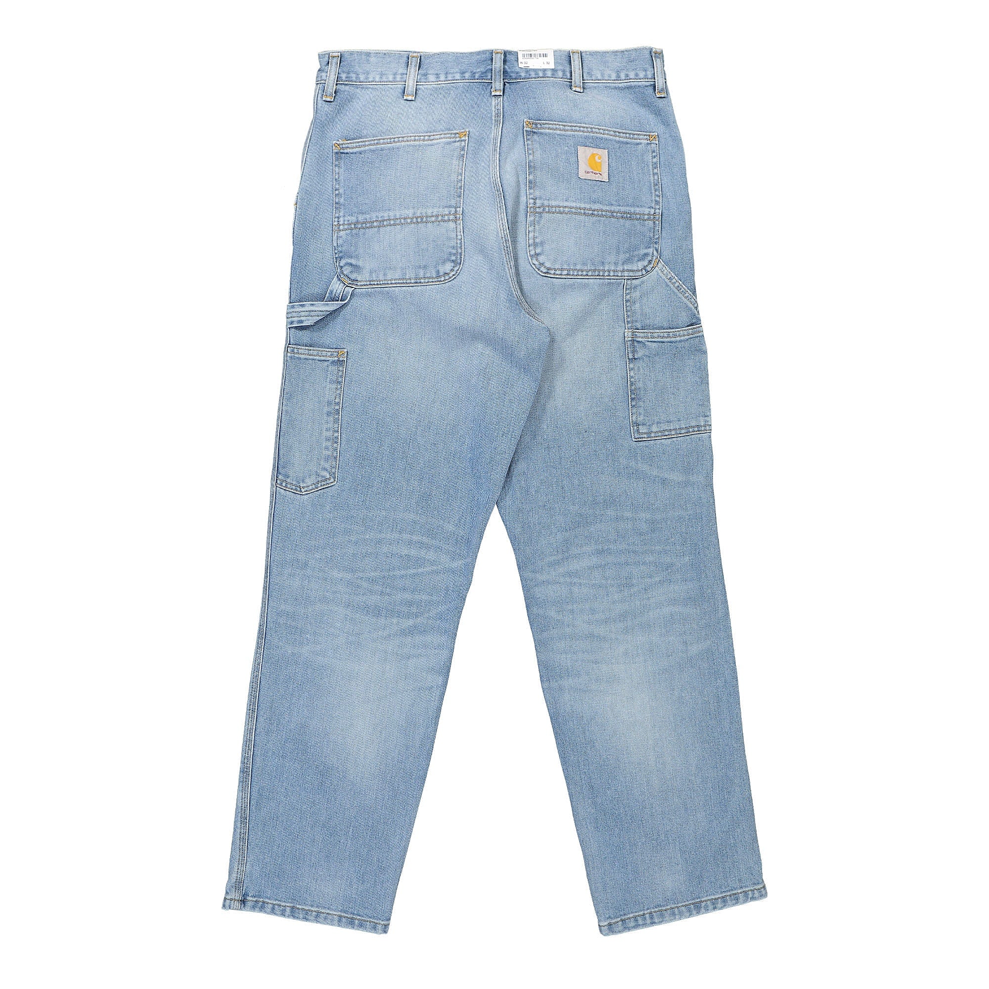 Carhartt WIP Single Knee Pant Blue Light Used Wash Sweat & Track Pants Material | Overkill