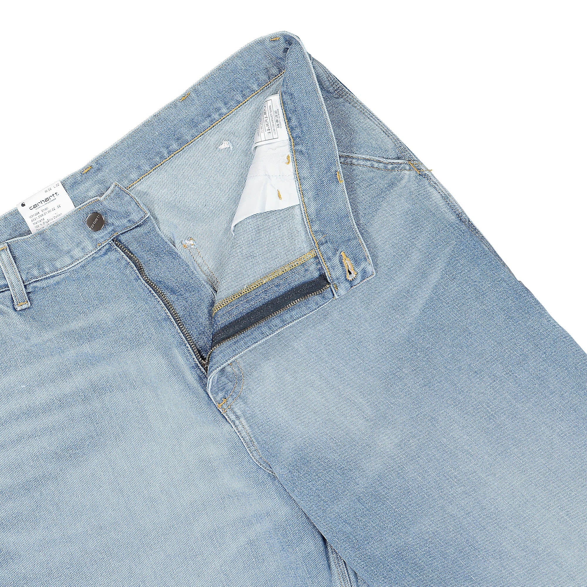 Carhartt WIP Single Knee Pant Blue Light Used Wash Sweat & Track Pants Detailfoto | Overkill