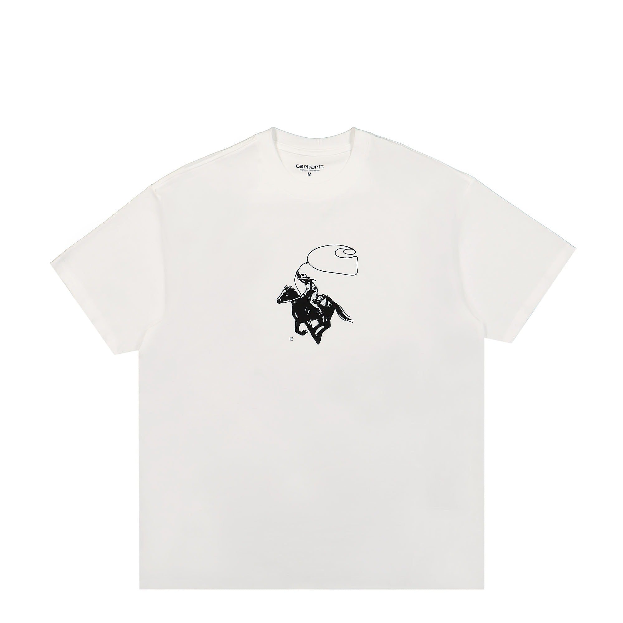 Carhartt WIP S/S Lasso T-Shirt White / Black T-Shirts I031426.00A.XX.03 | Overkill