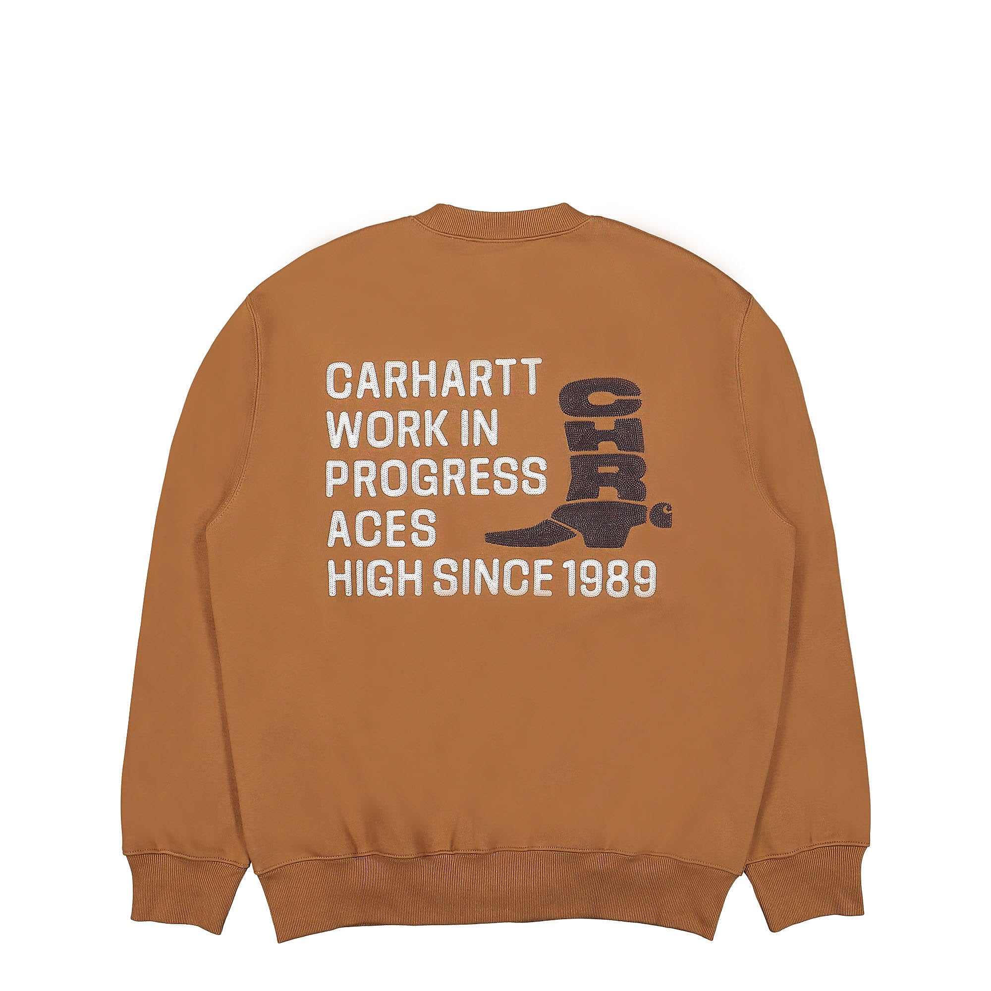 Carhartt WIP Boot Sweat Hamilton Brown / Tabacco Sweatshirts Close-up | Overkill