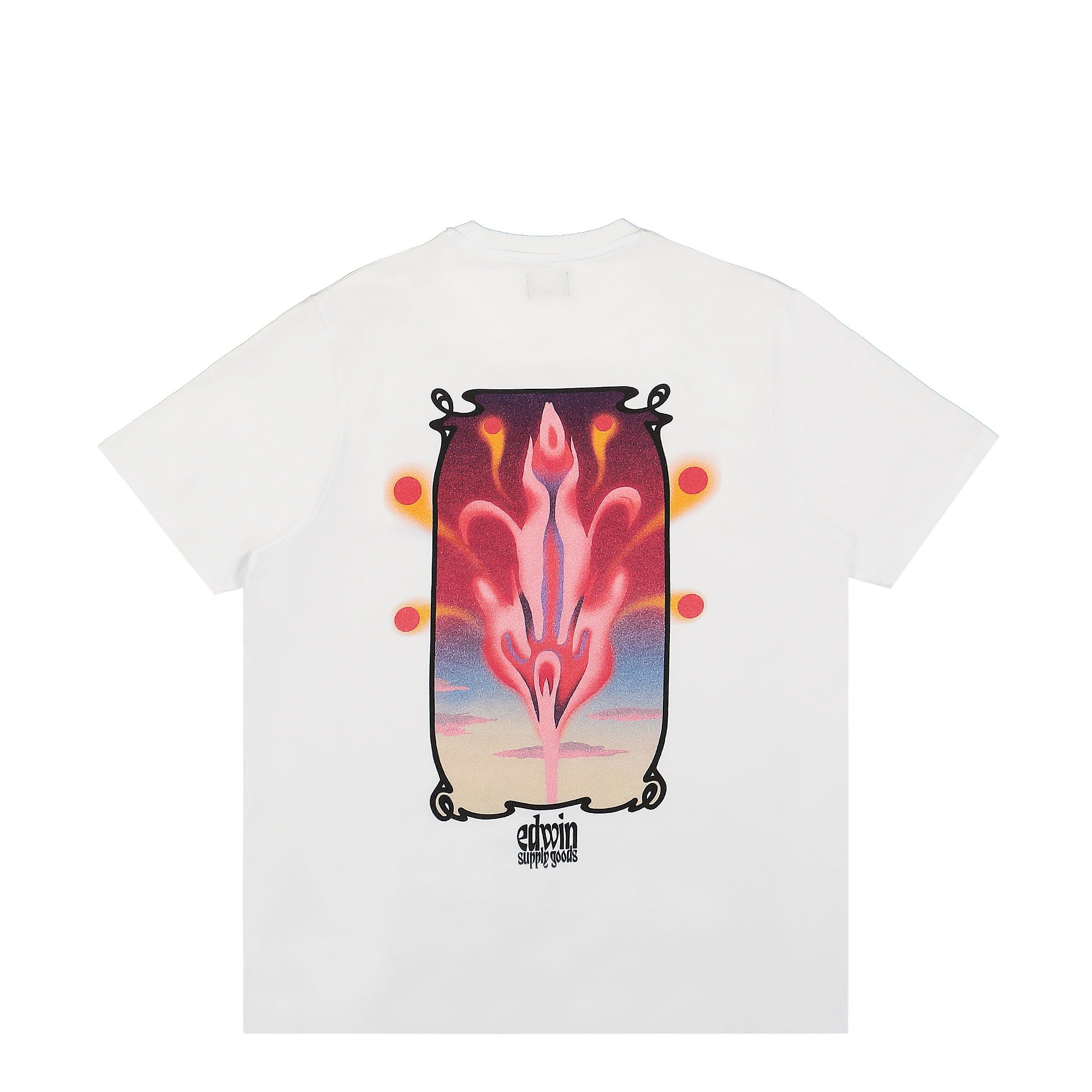 Edwin Hana No Shita TS Single Jersey White T-Shirts Close-up | Overkill