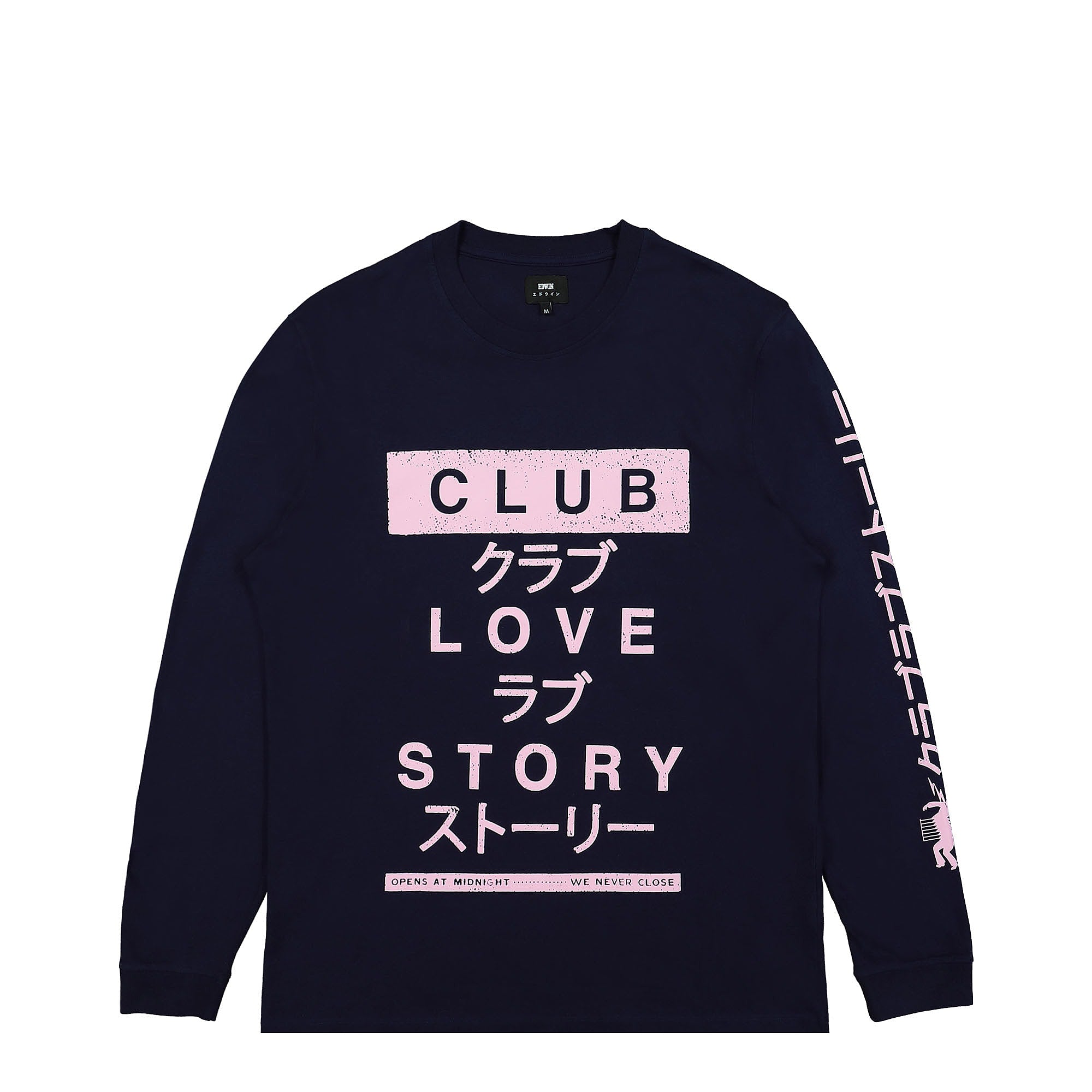 Edwin Club Love Story Single Jersey T-Shirt Mariti Longsleeves I031898.0DM.67.03 | Overkill