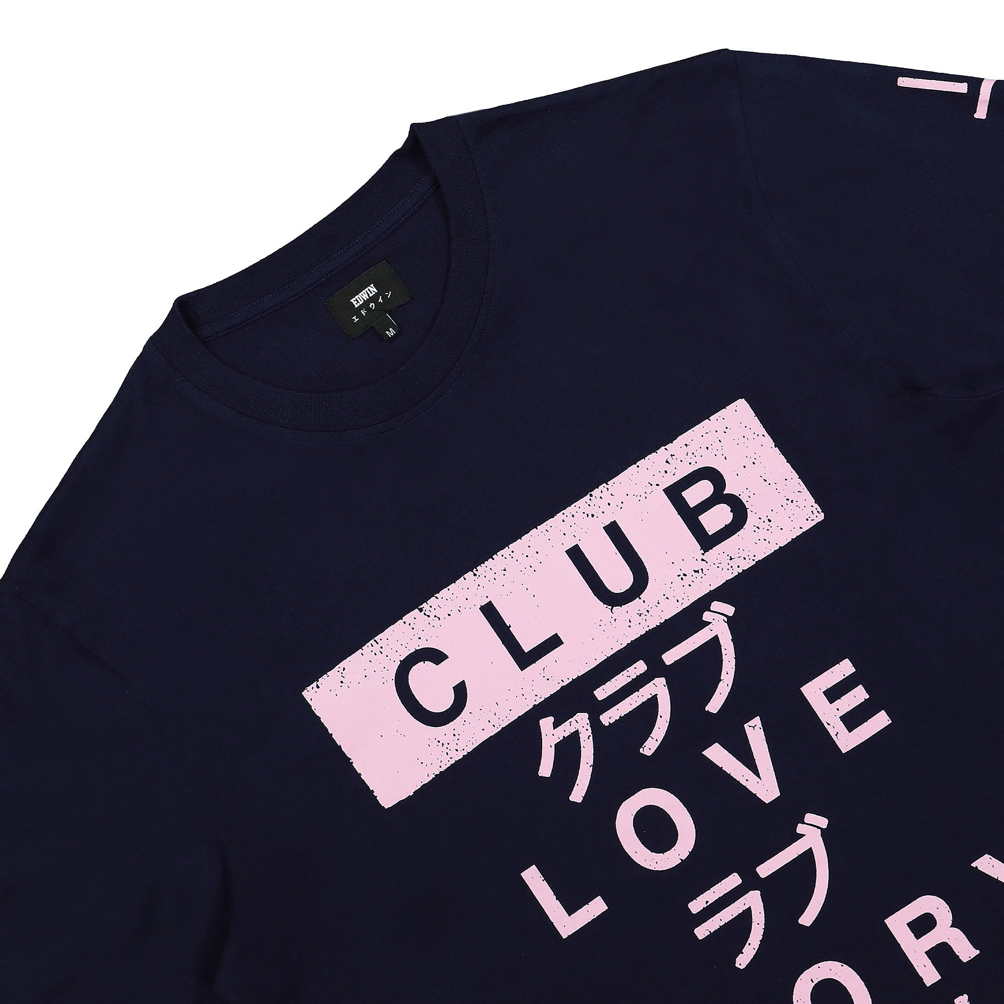 Edwin Club Love Story Single Jersey T-Shirt Mariti Longsleeves Close-up | Overkill