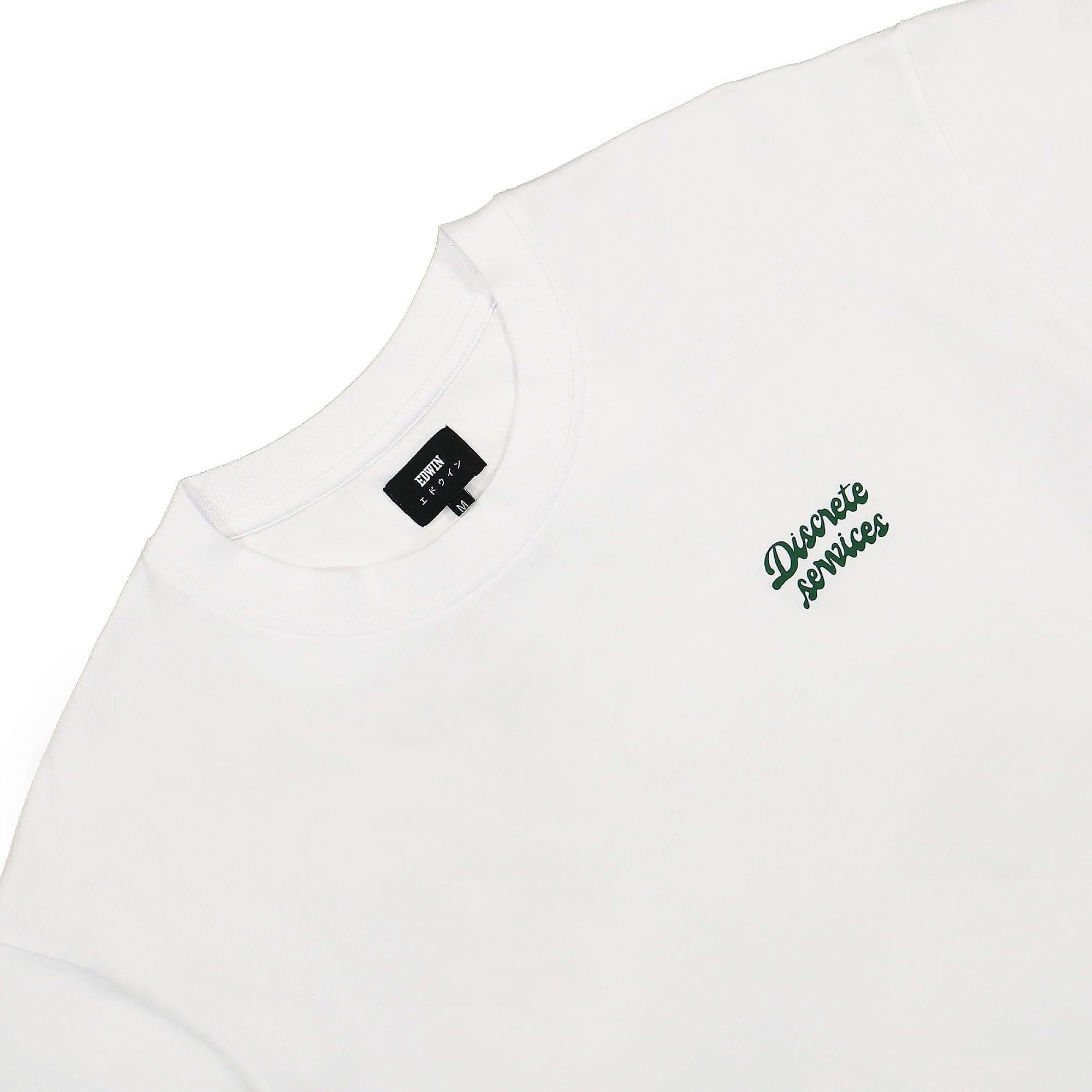 Edwin Discrete Services TS Single Jersey White T-Shirts Material | Overkill