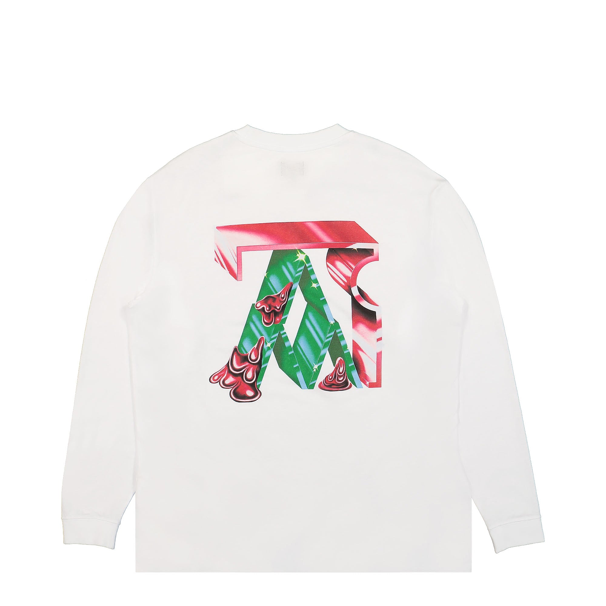 Edwin Robert Beatty I TS LS Single Jersey White Longsleeves Close-up | Overkill