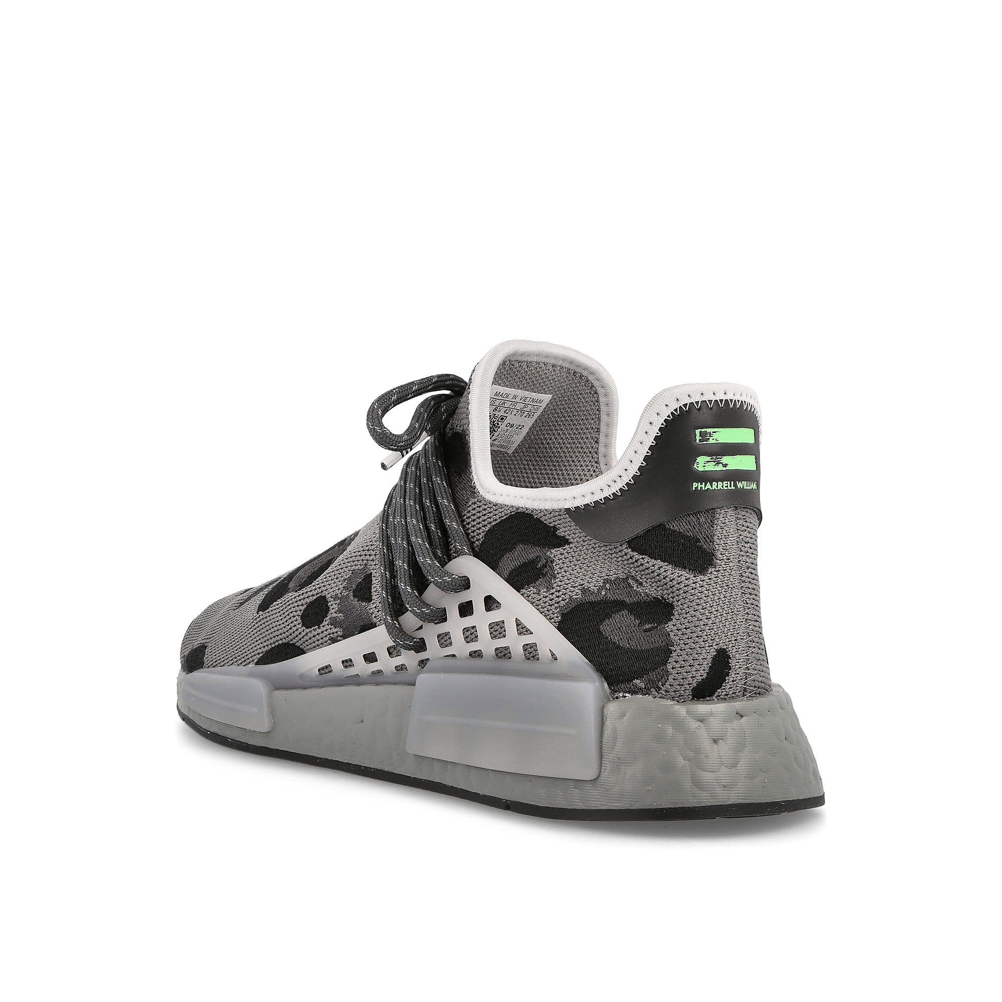 adidas Pharrell Williams x adidas HU NMD Animal Print Ash / Mgsogr / Core Black Sneakers Material | Overkill