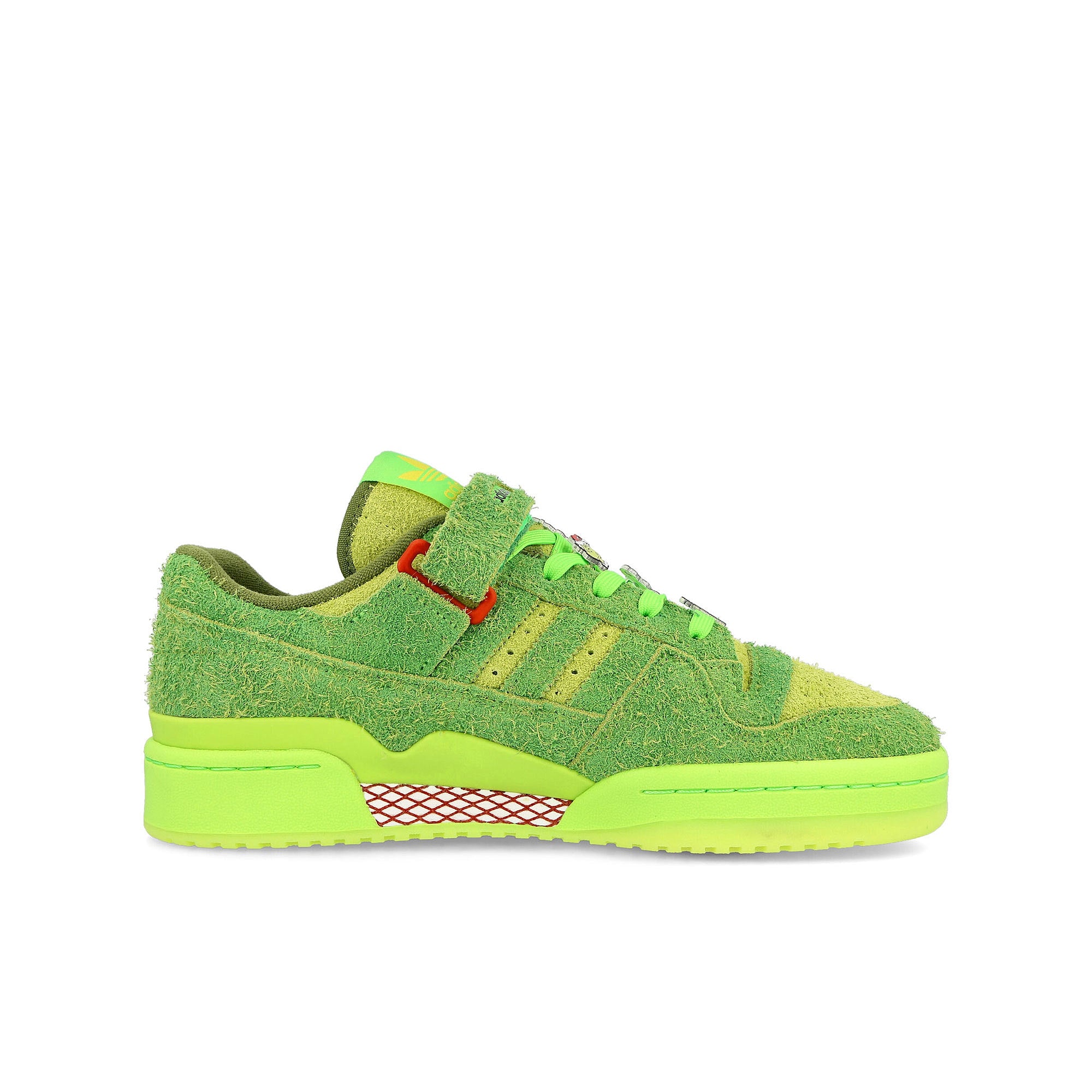 adidas Forum Low Classic Junior The Grinch Supplier Colour-Solar Green-Red Sneakers Silhouette | Overkill