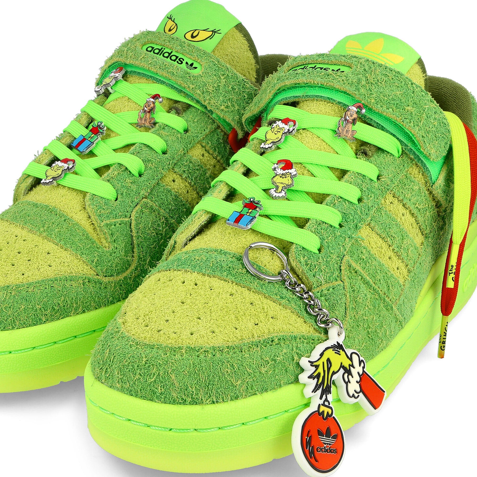 adidas Forum Low Classic Junior The Grinch Supplier Colour-Solar Green-Red Sneakers Detailfoto | Overkill