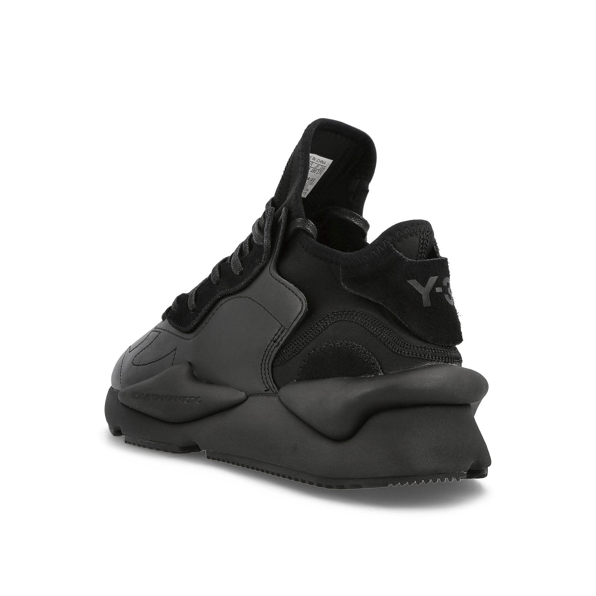 Y-3 Kaiwa Core Black / Core Black / Core Black Sneakers Material | Overkill