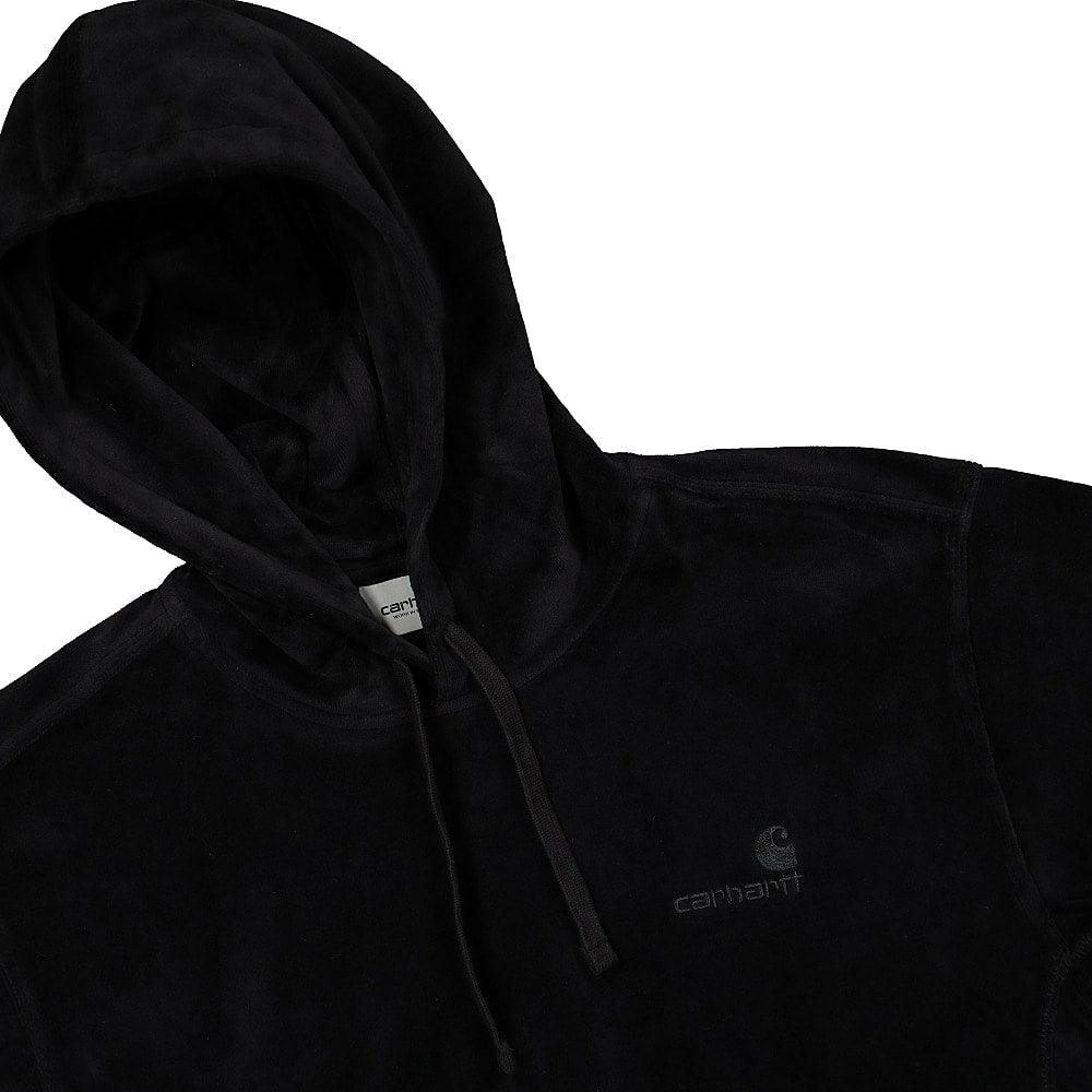 Carhartt WIP Hooded United Script Sweat Black Hoodies Close-up | Overkill
