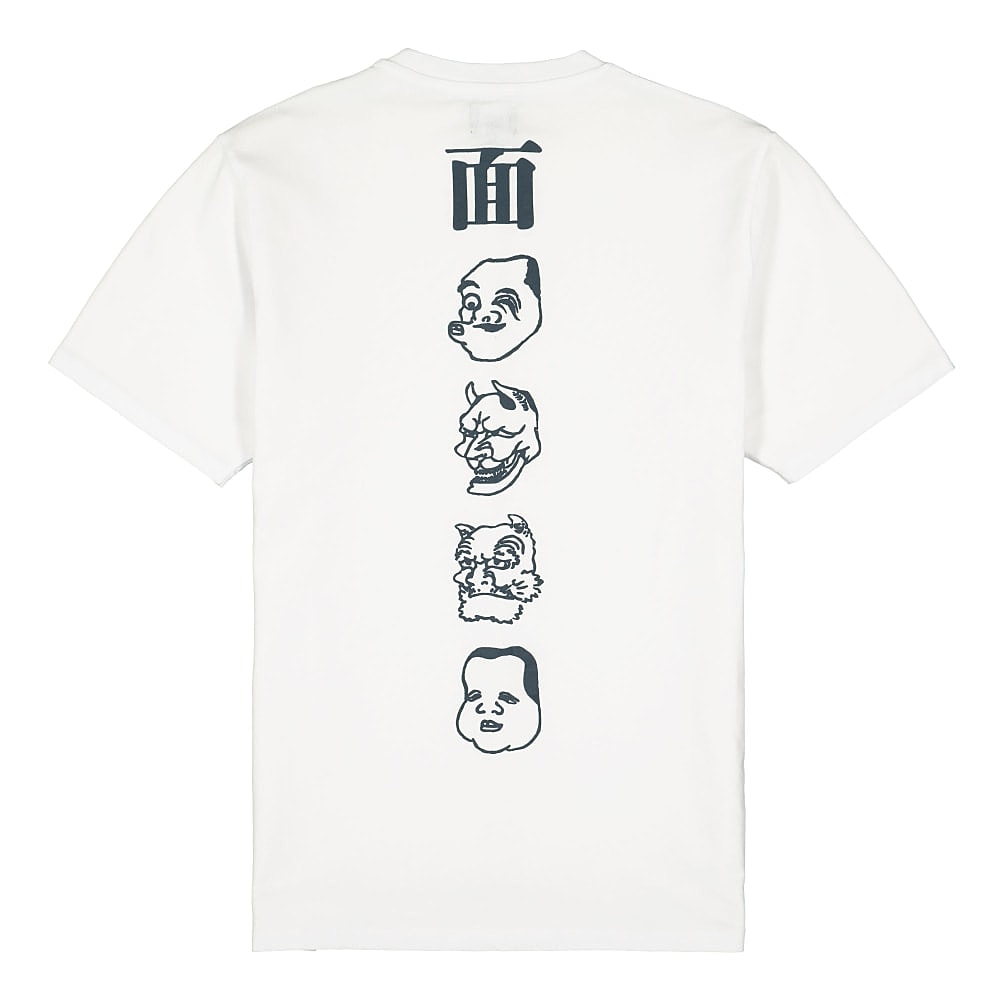 Edwin Hokusai Noh Masks TS Single Jersey White T-Shirts Material | Overkill
