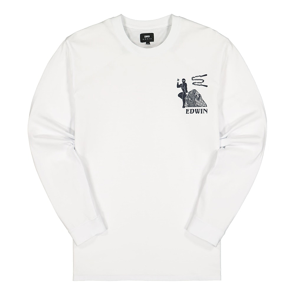 Edwin Shinobii TS LS Single Jersey White Longsleeves I028564.02.67.03 | Overkill