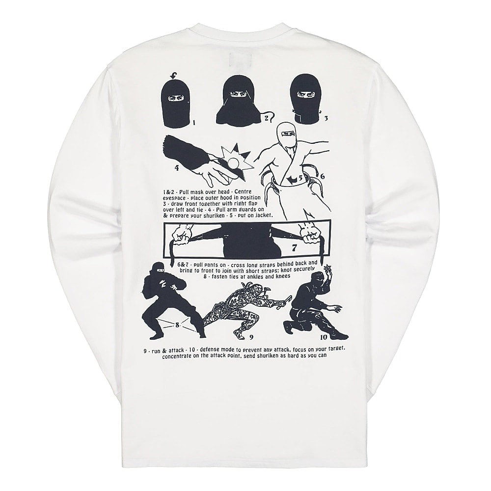 Edwin Shinobii TS LS Single Jersey White Longsleeves Material | Overkill
