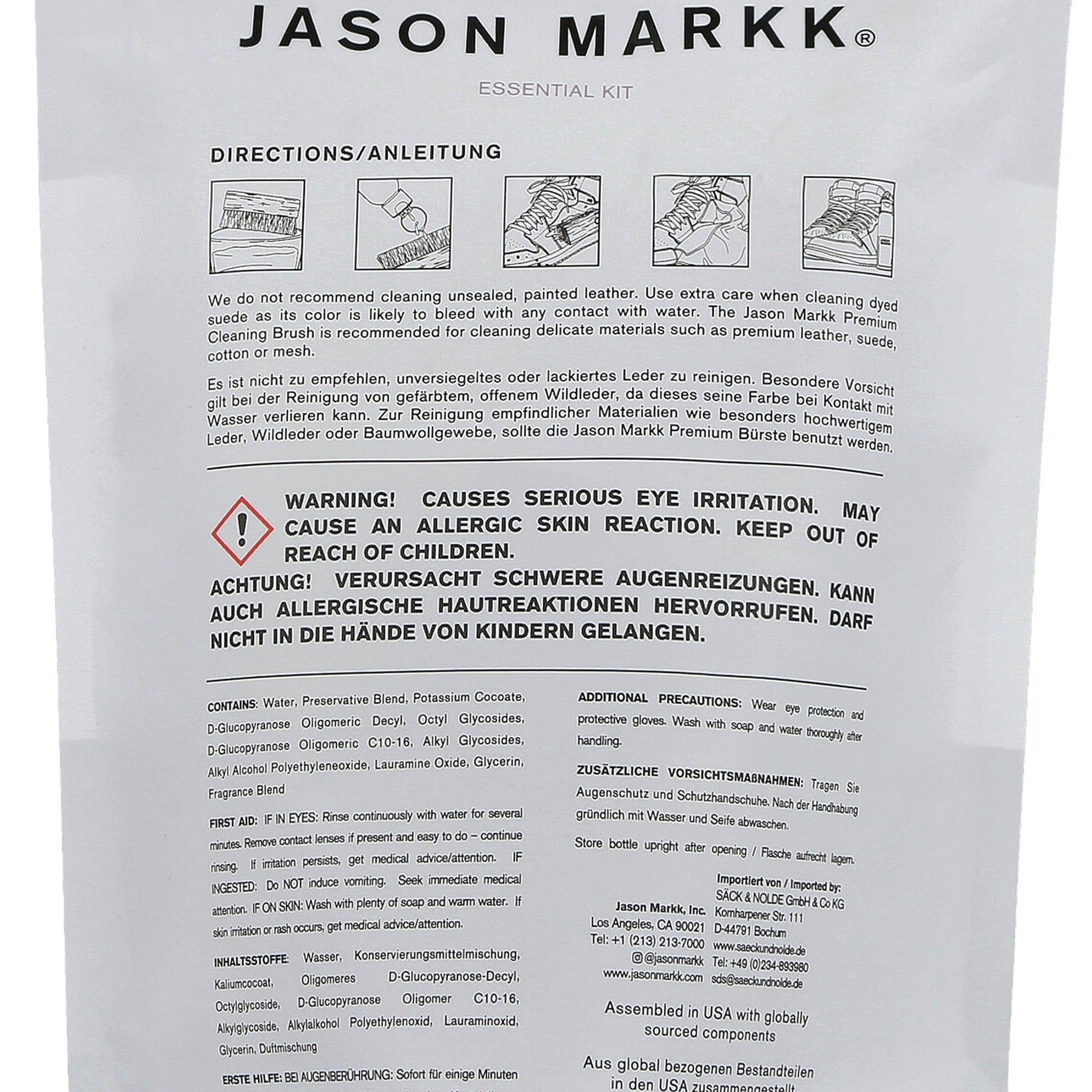 Jason Markk Premium Deep Cleaning Kit 4 oz. White Sneaker Care Detail view 1 | Overkill