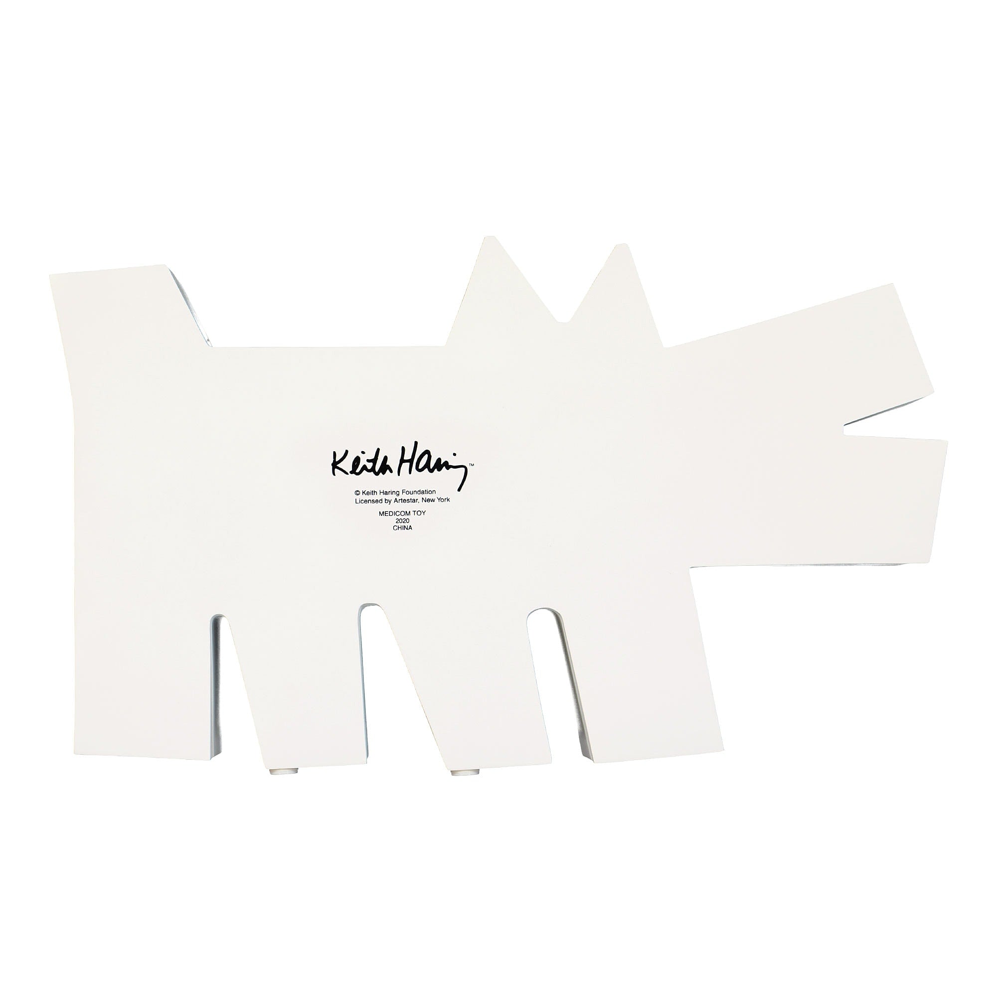 Medicom Keith Haring Barking Dog Statue White Collectibles & Toys Material | Overkill