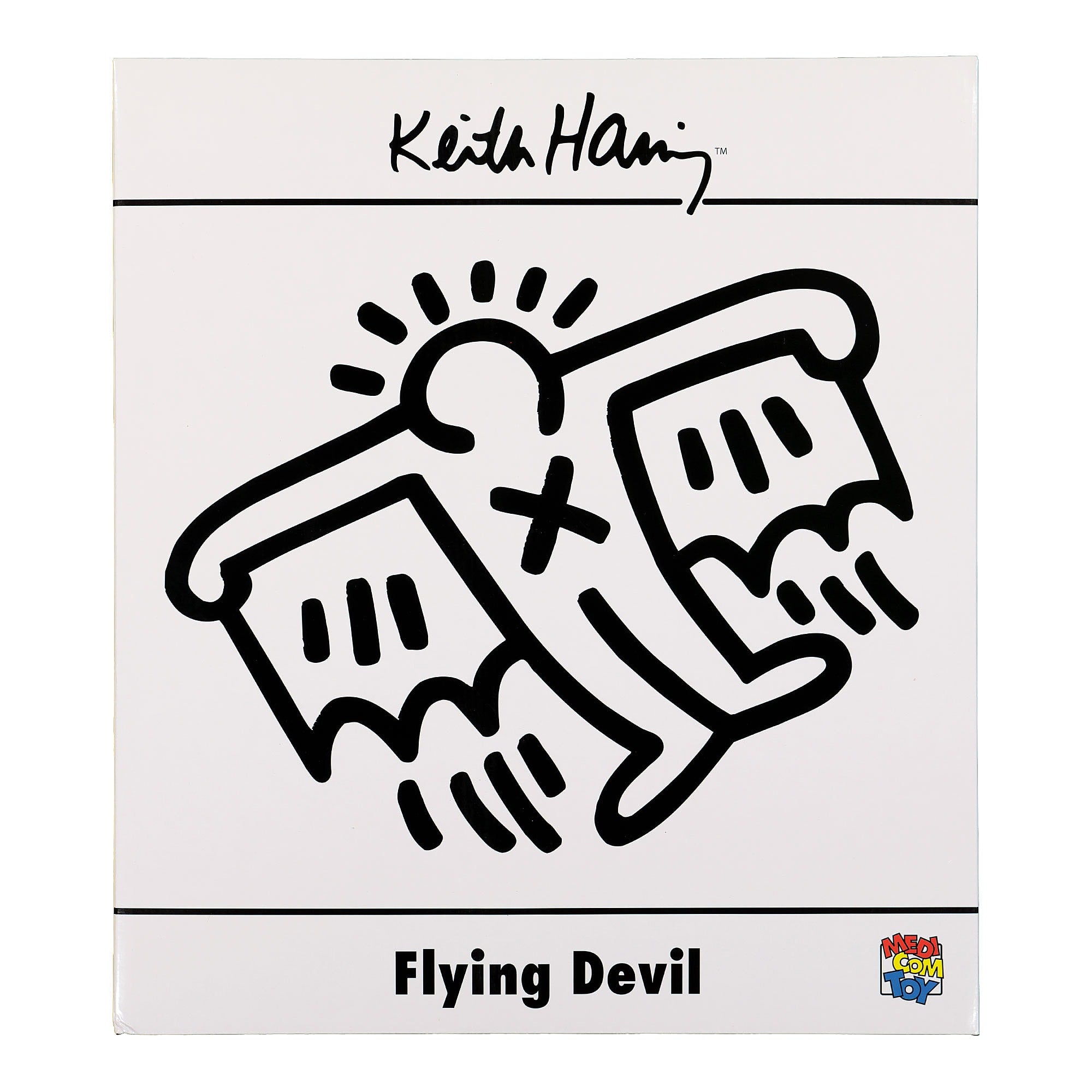 Medicom Keith Haring Flying Devil Statue White Collectibles & Toys Close-up | Overkill